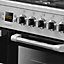 Leisure CS100F520X Freestanding Electric Range cooker with Gas Hob - Stainless steel effect