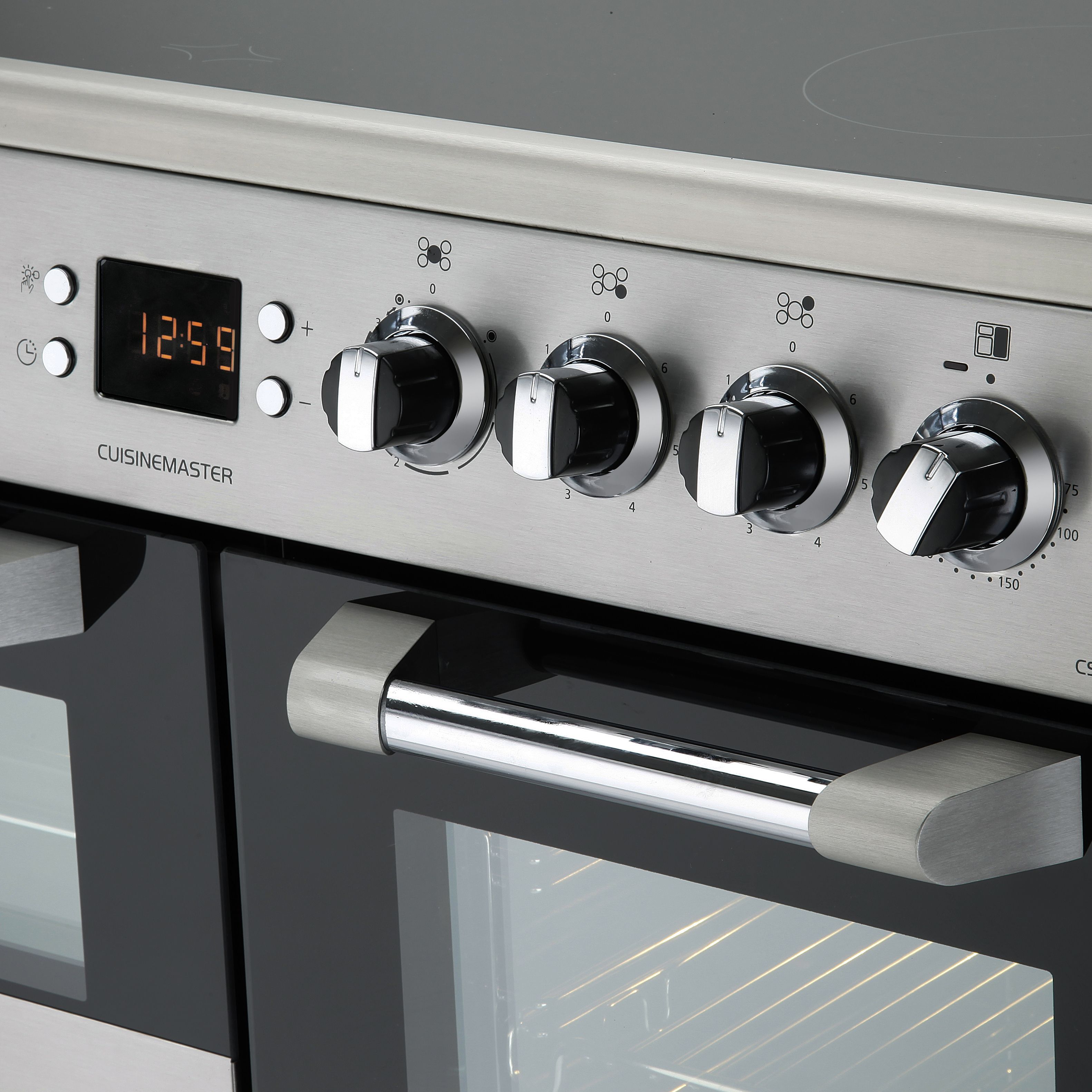Leisure CS90C530X Freestanding Electric Range cooker with Ceramic Hob - Stainless steel effect