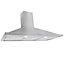 Leisure H102PX Stainless steel Chimney Cooker hood, (W)100cm