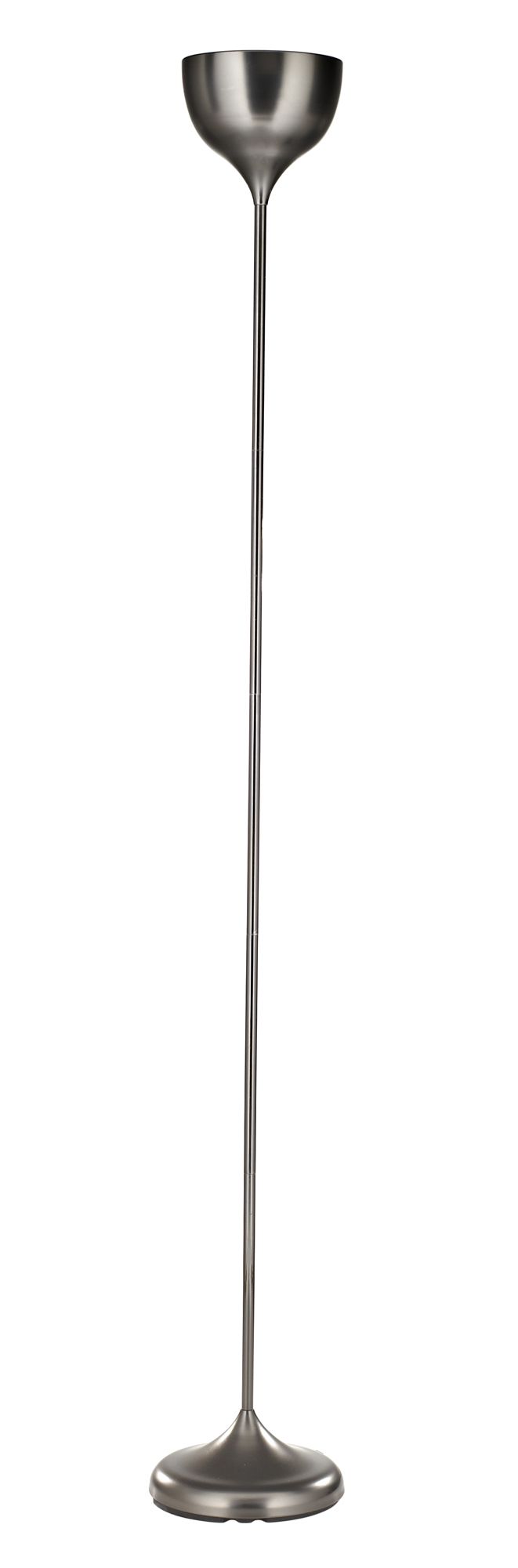 Gunmetal floor outlet lamp