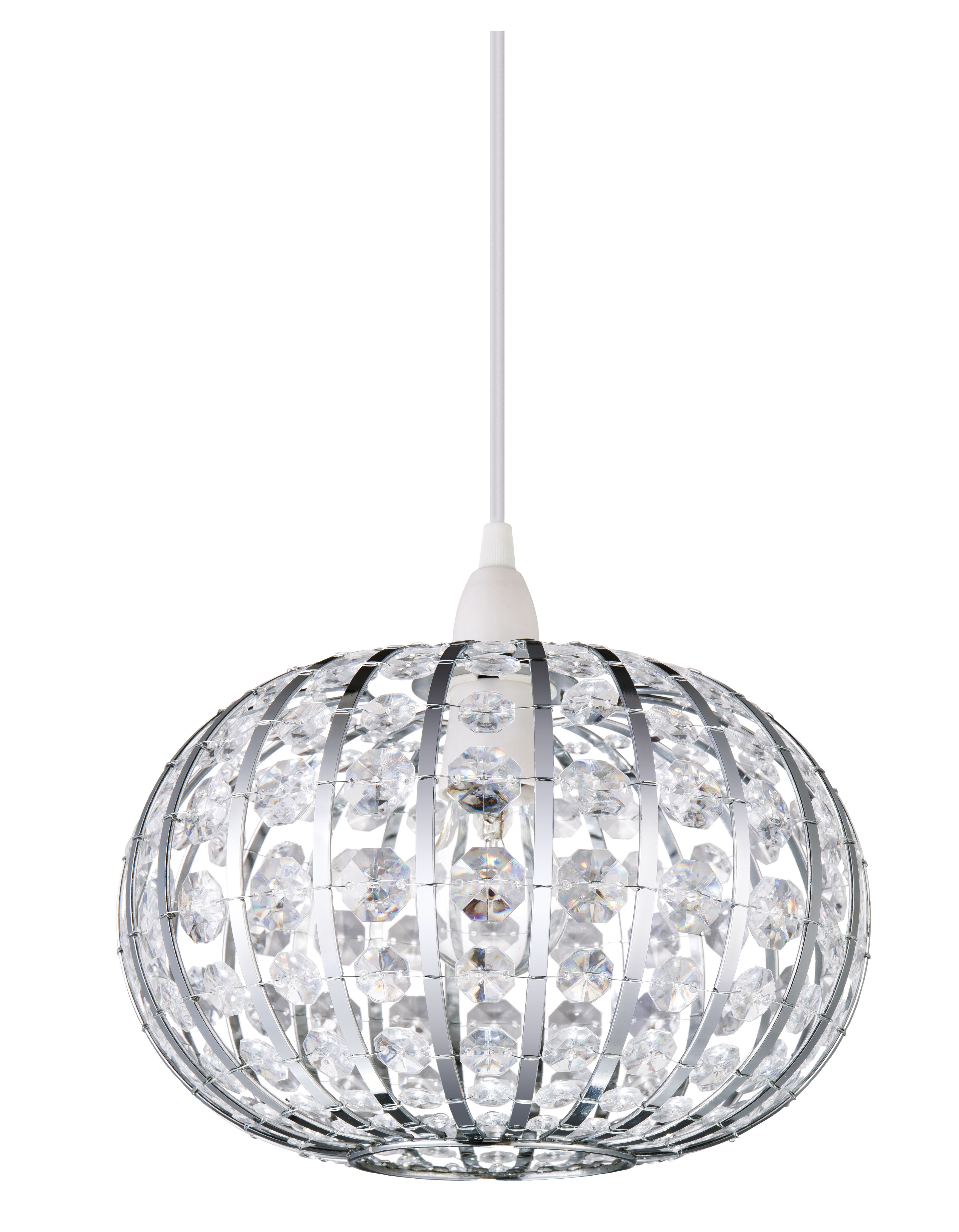 Leona Clear Beaded Light shade (D)27cm