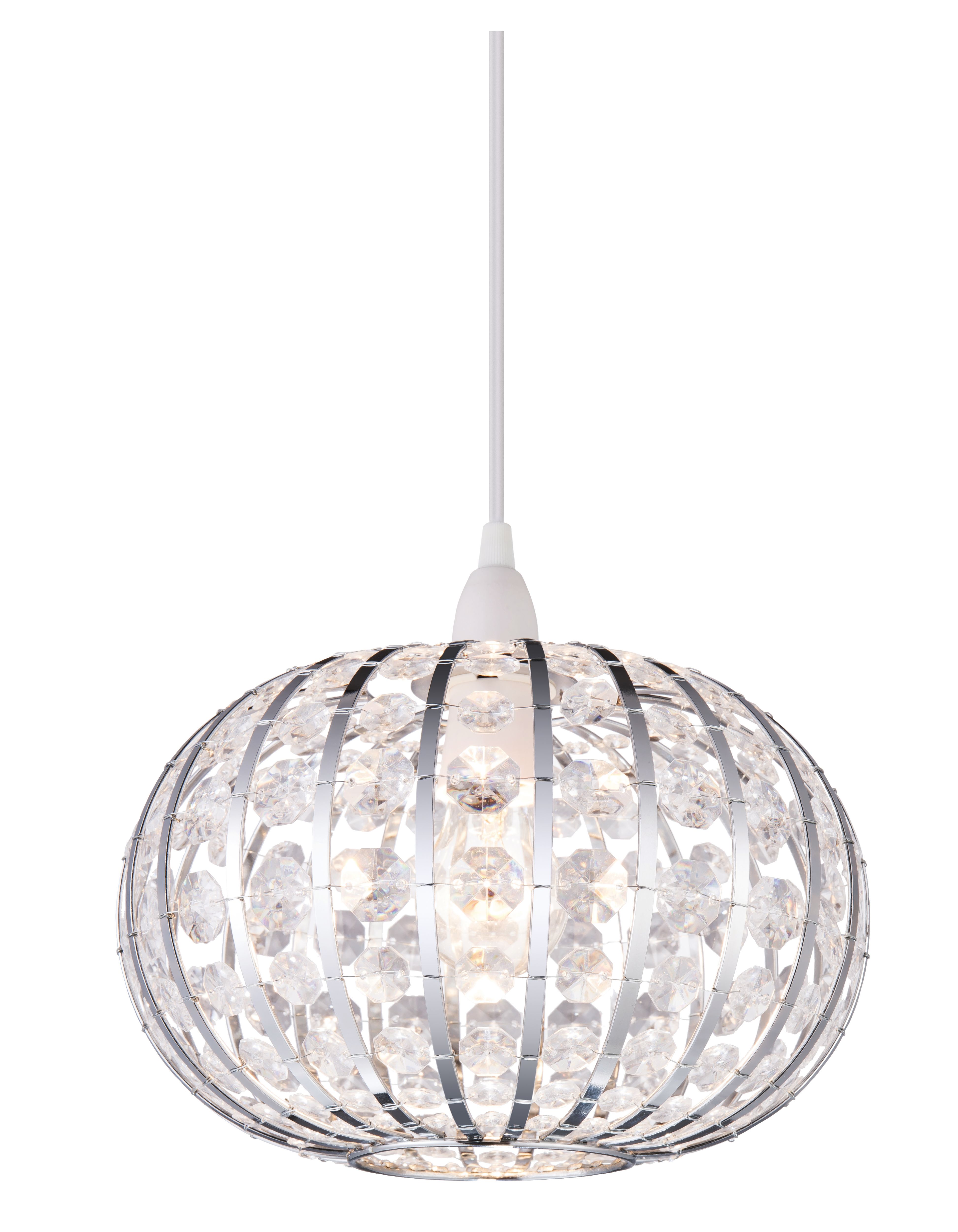 Leona Clear Beaded Light shade (D)27cm