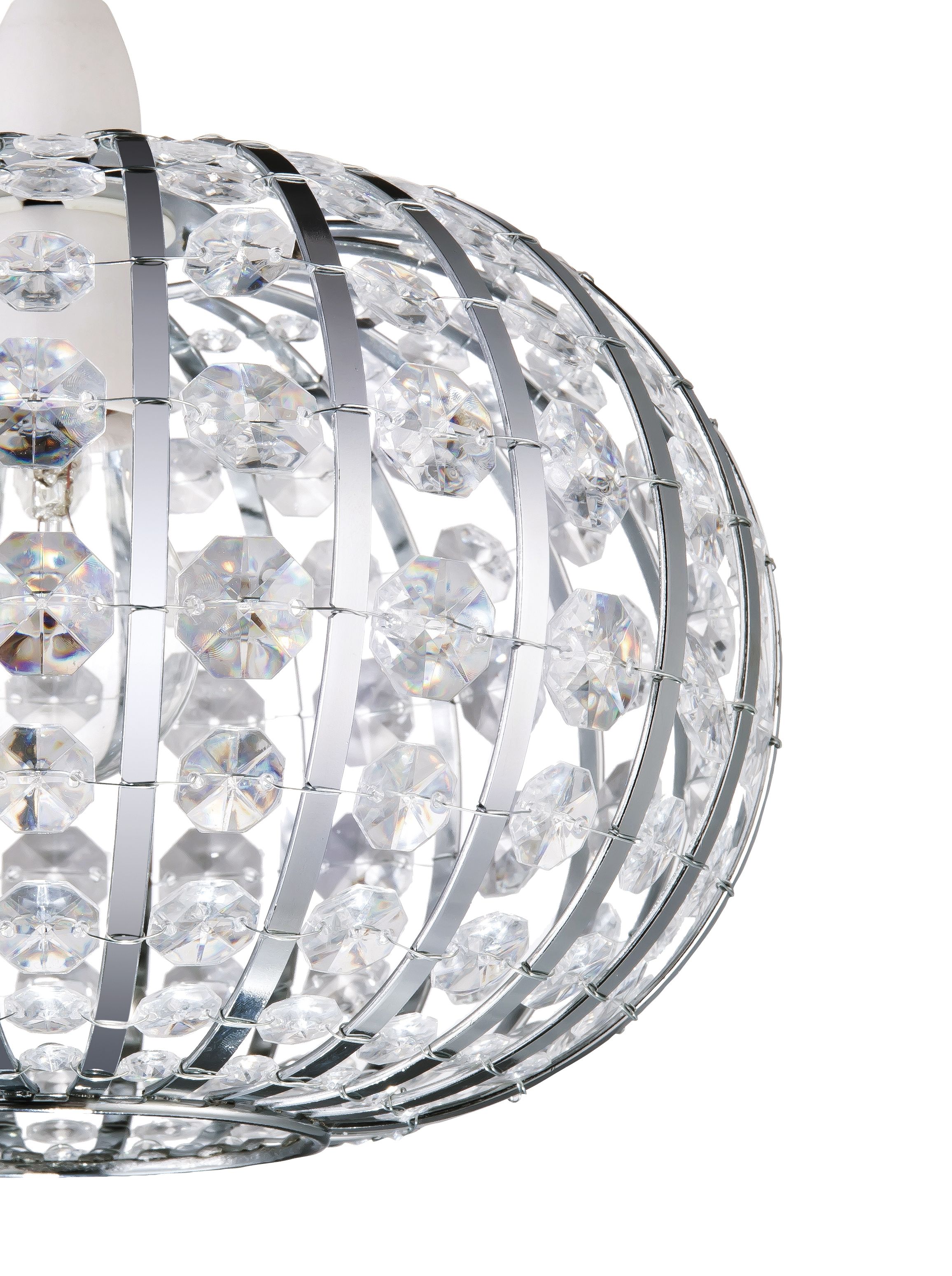 Leona Clear Beaded Light shade (D)27cm