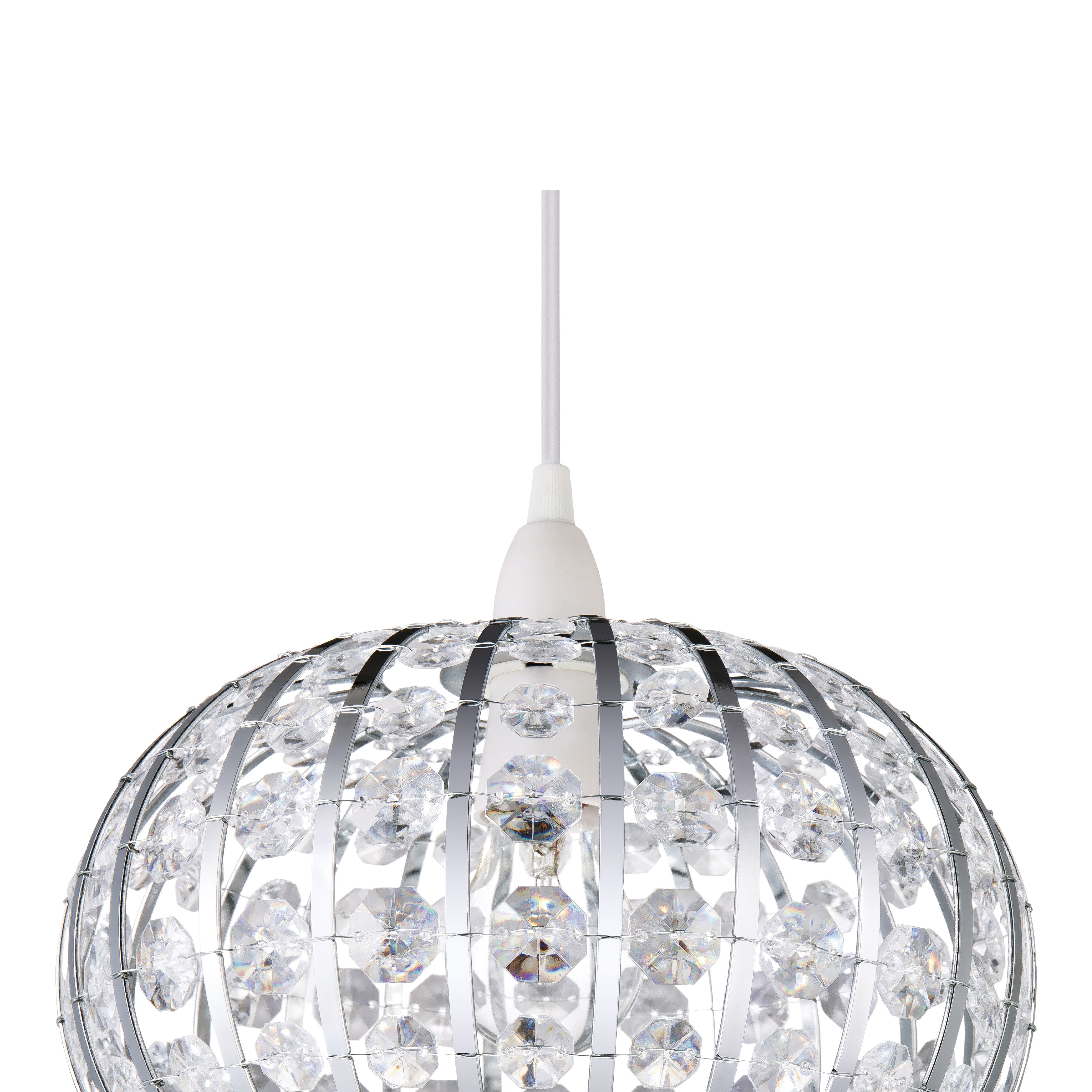 Leona Clear Beaded Light shade (D)27cm