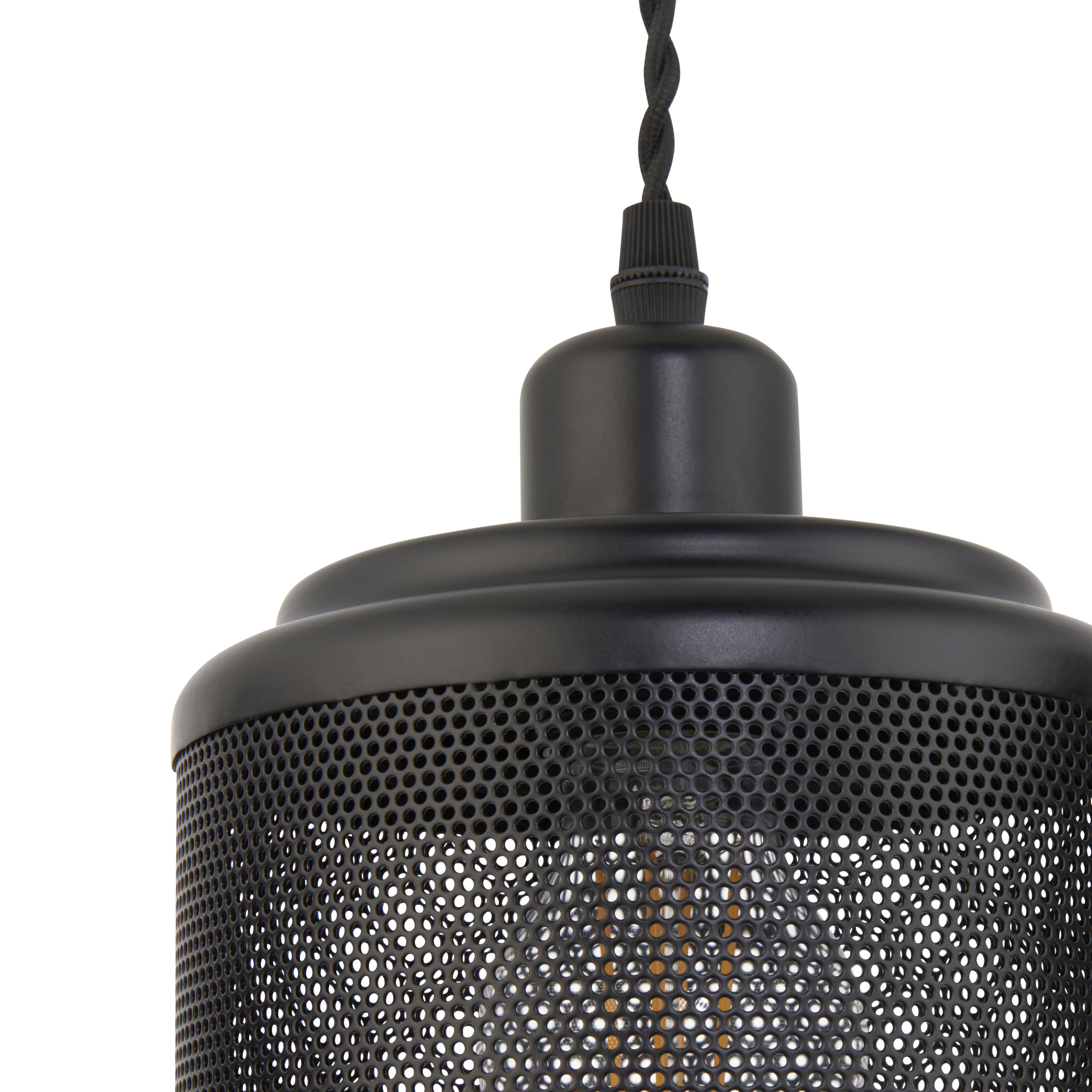 Leven black 3 Lamp Pendant ceiling light