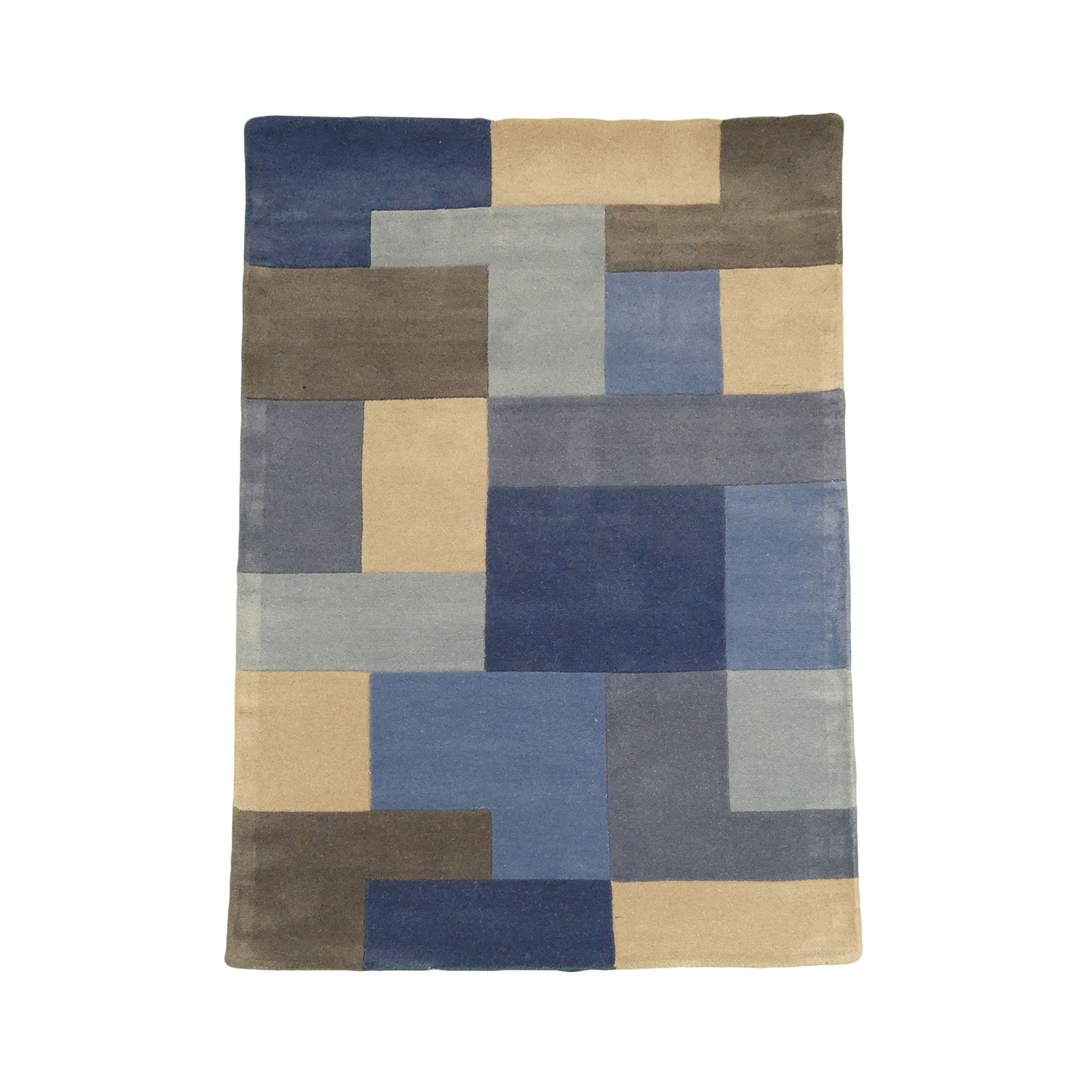 Lexus Blue Block Rug 170cmx120cm