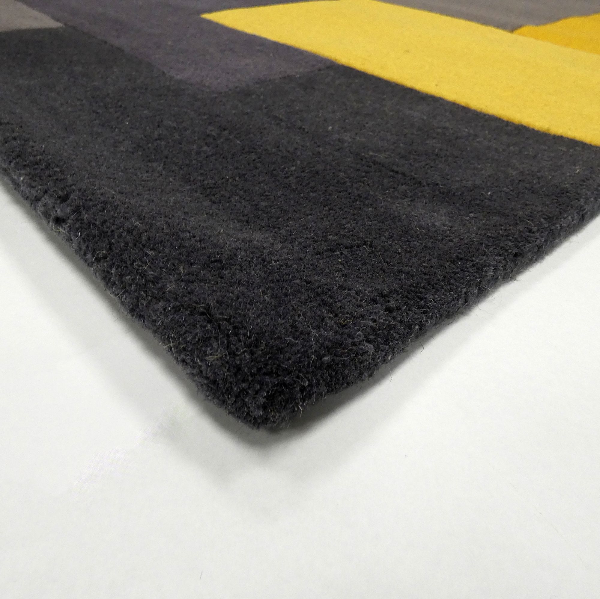 Lexus Grey & Yellow Block Rug 230cmx160cm