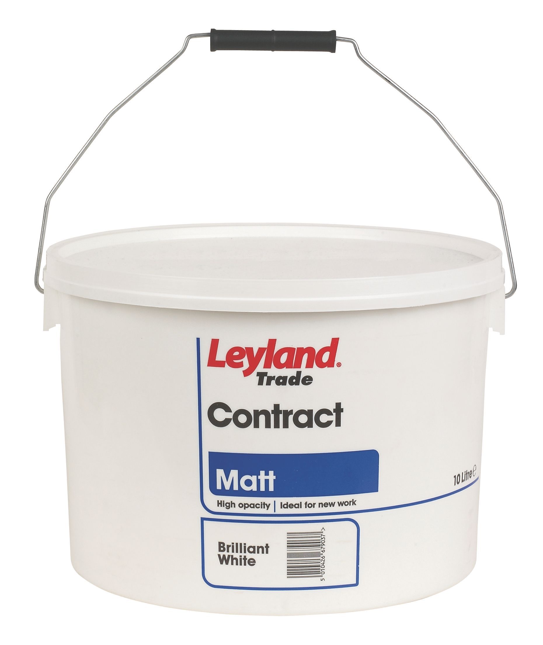 Leyland Contract Brilliant white Matt Emulsion paint, 10L Tradepoint