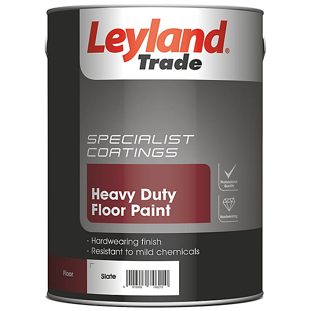 Leyland Trade Heavy Duty Slate Satin, Floor Tile Paint Colours Uk