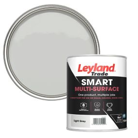 Leyland Trade Smart Light grey Mid sheen Multi-surface paint, 750ml