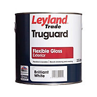 Leyland Trade Truguard White Gloss Multi-surface paint, 2.5L