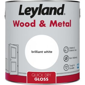 Leyland White Gloss Metal & wood paint, 2.5L