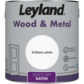 Leyland White Satinwood Metal & wood paint, 2.5L