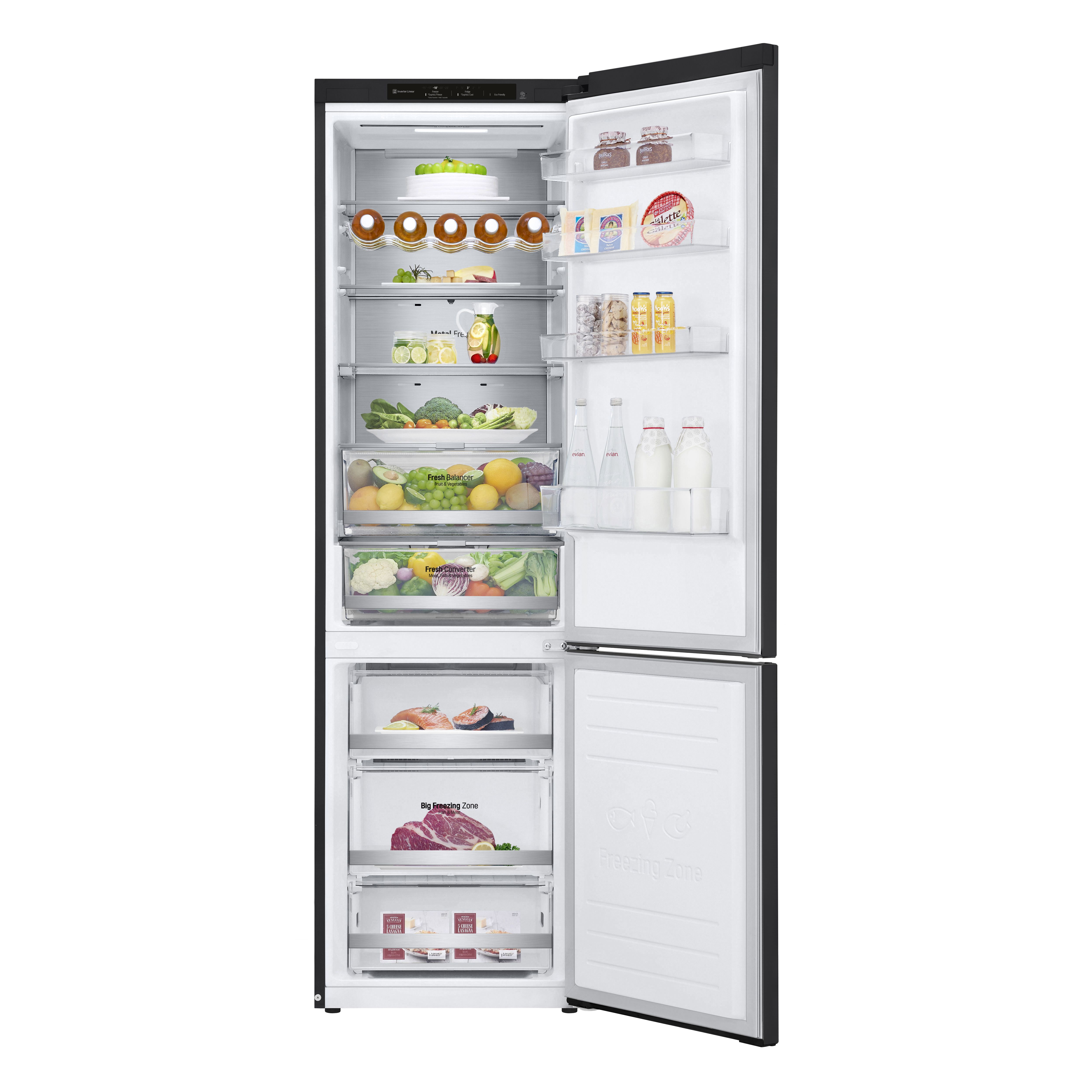 LG GBB72MCVBN_BK Freestanding Frost free Fridge freezer - Black