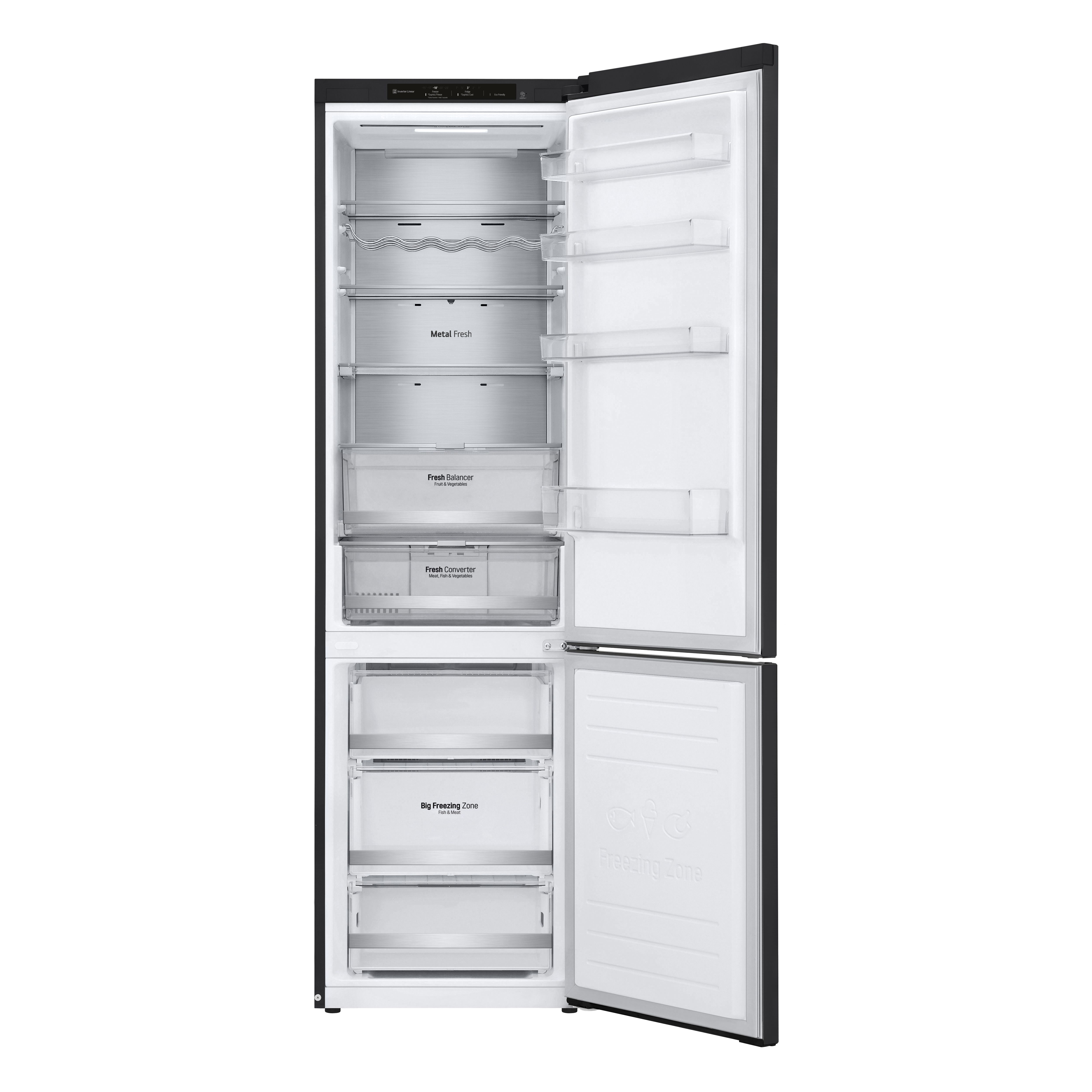 LG GBB72MCVBN_BK Freestanding Frost free Fridge freezer - Black