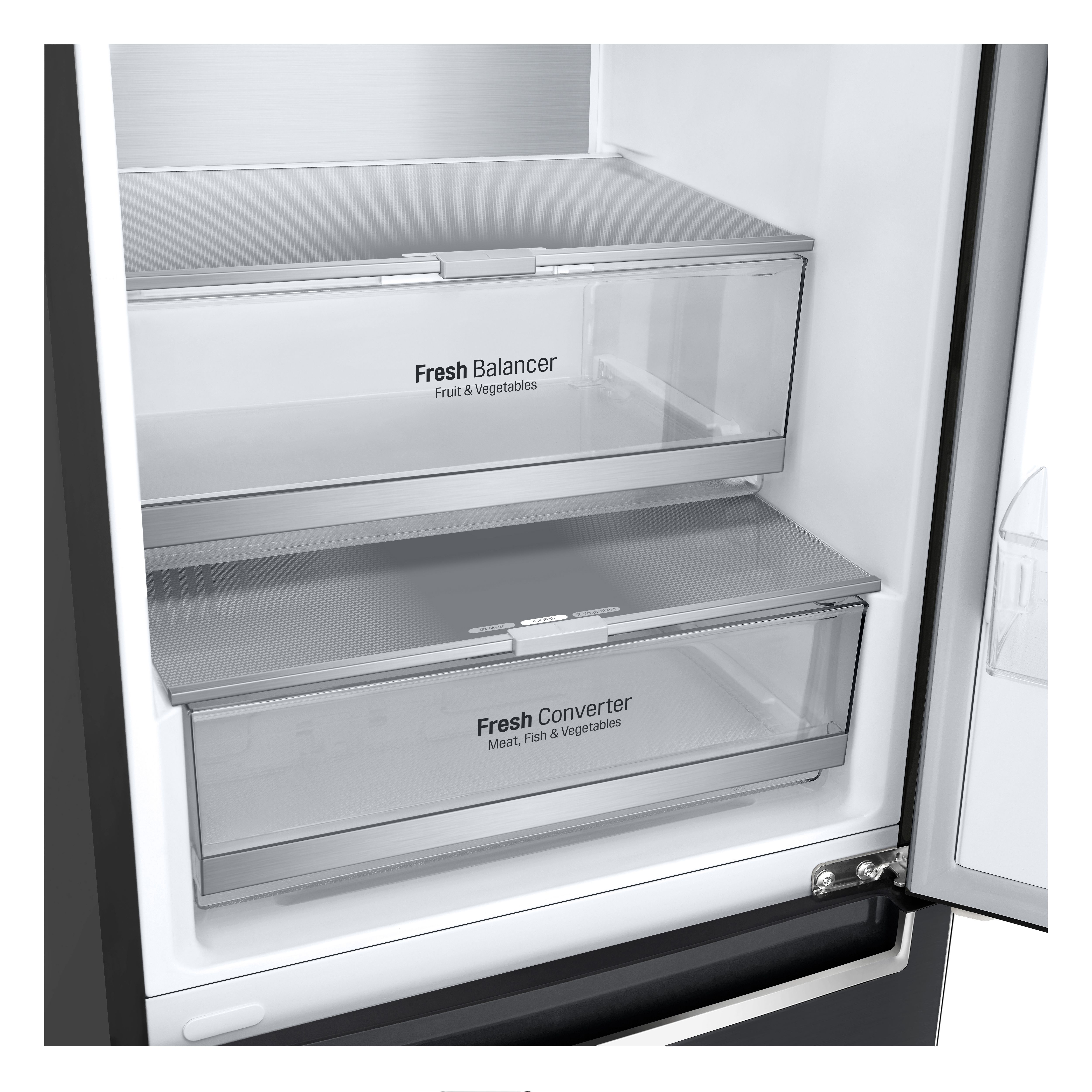 LG GBB72MCVBN_BK Freestanding Frost free Fridge freezer - Black