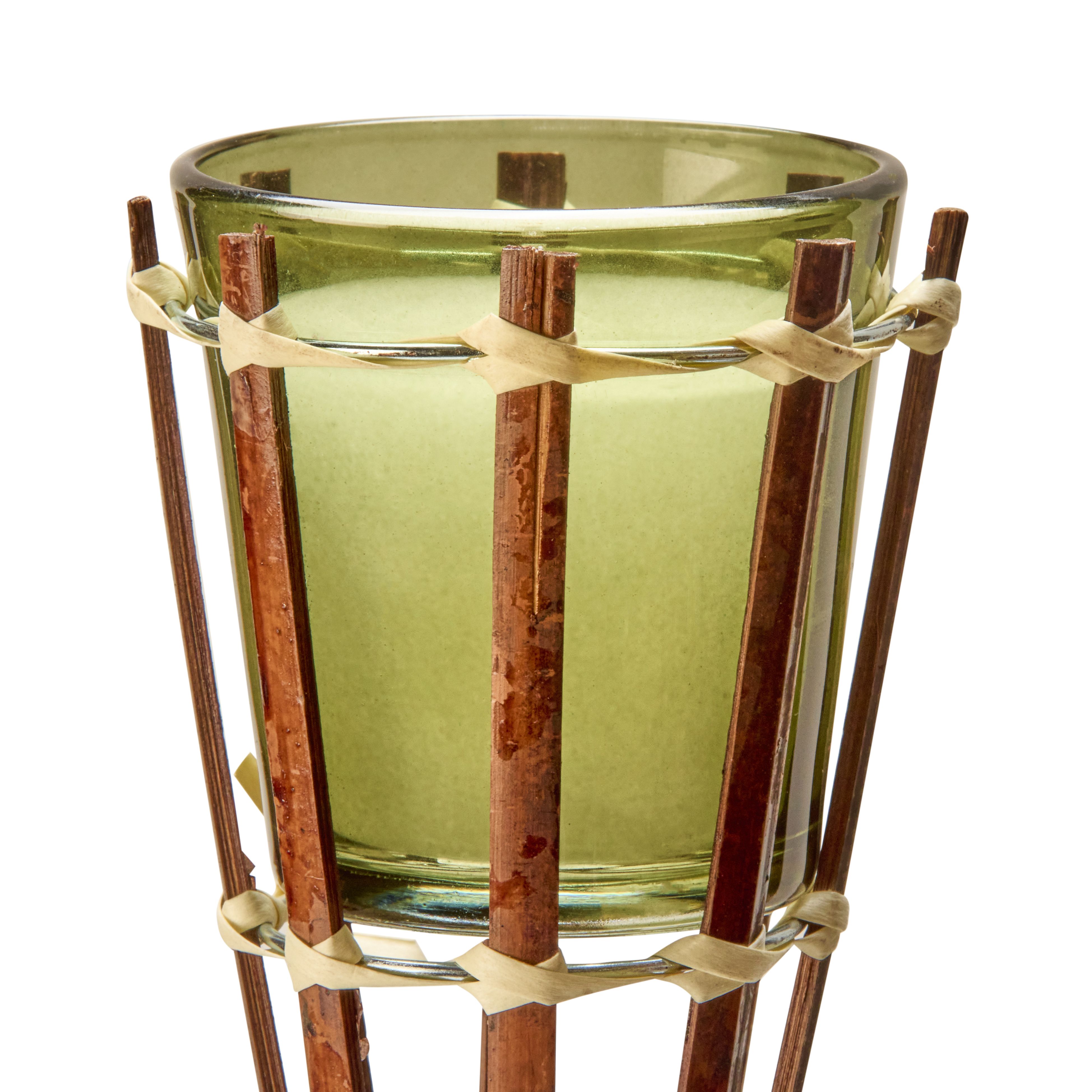 Lichen green Bamboo Torch (H)96cm