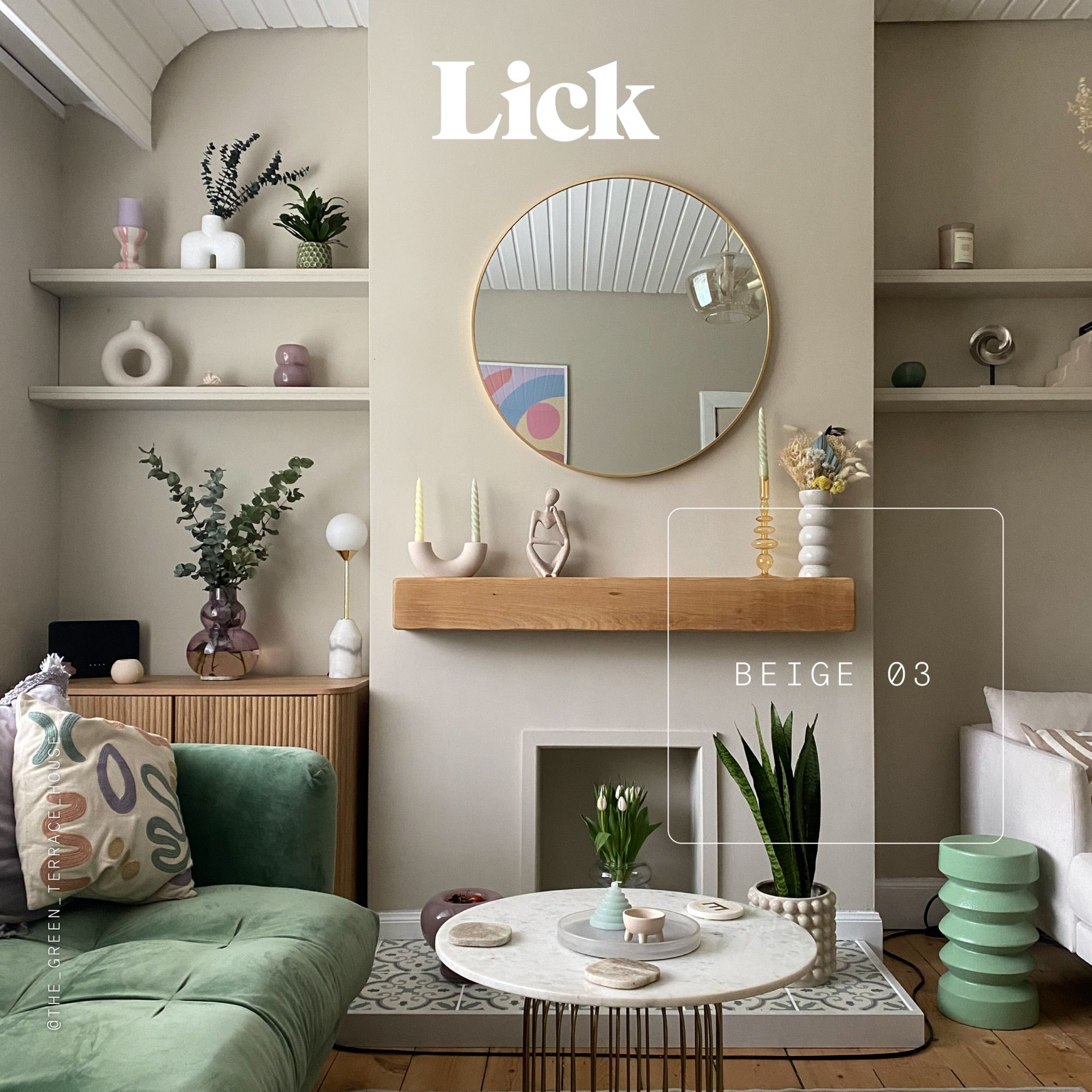 Lick Beige 03 Peel & stick Tester