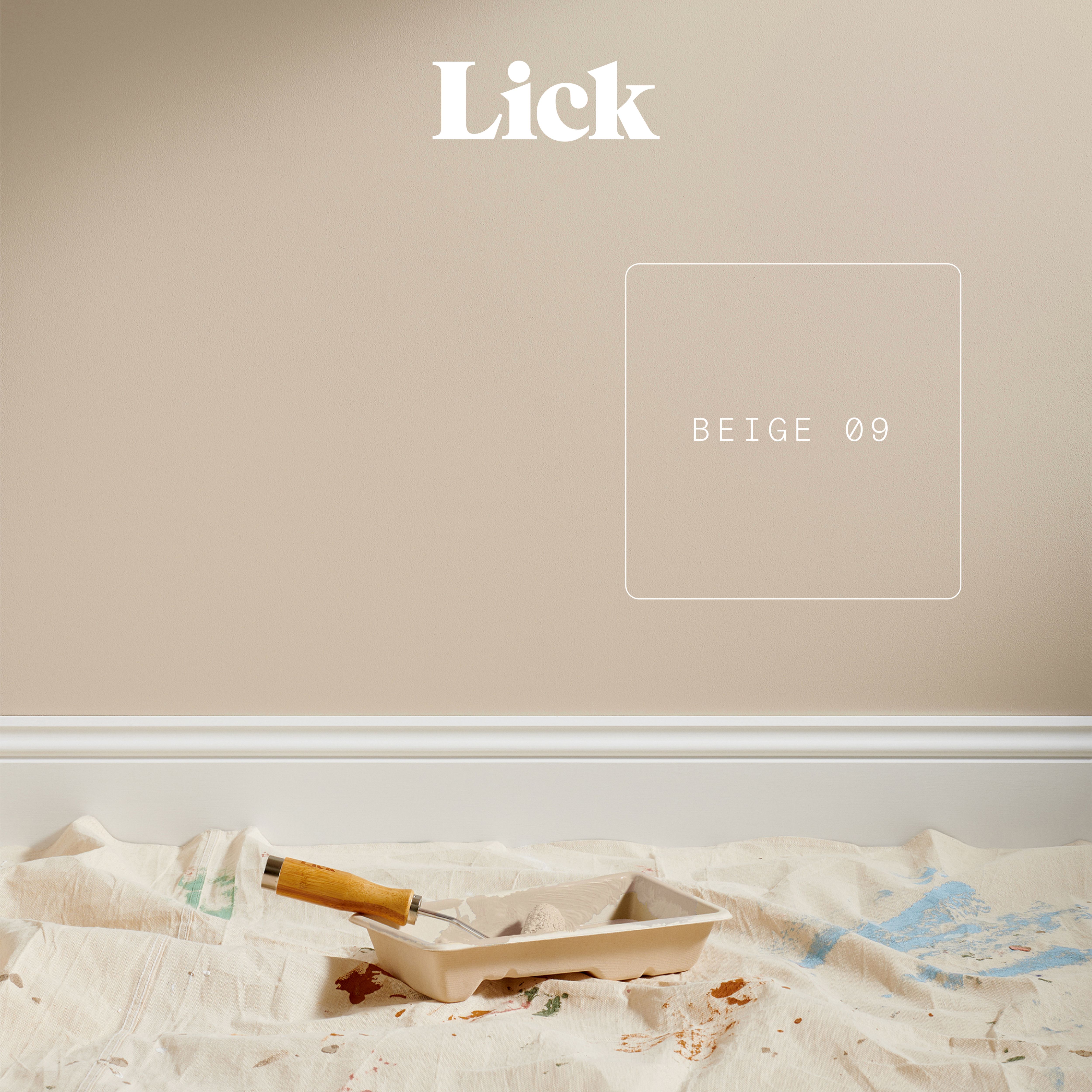 Lick Beige 09 Matt Emulsion paint, 2.5L