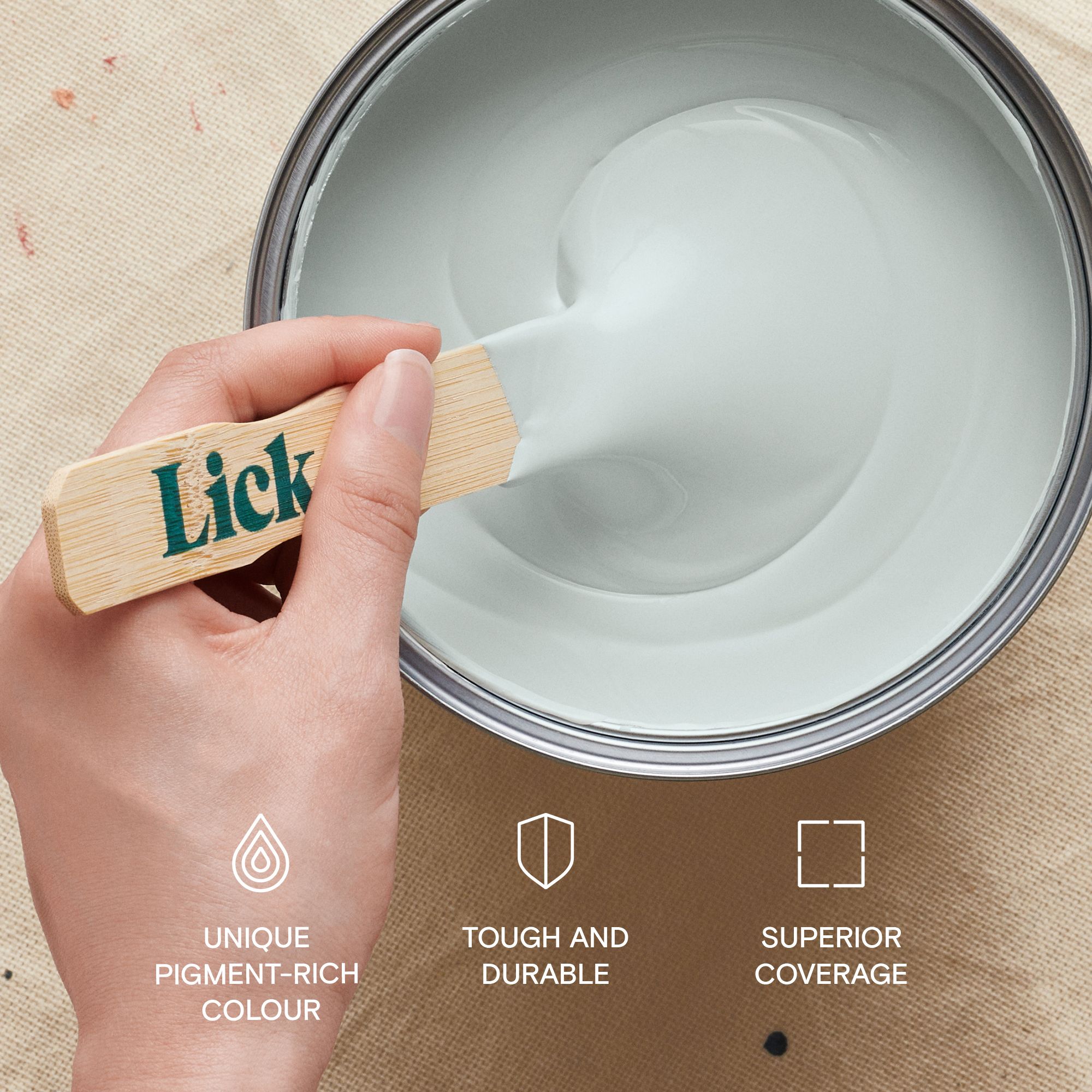 Lick Blue 02 Matt Emulsion paint, 2.5L