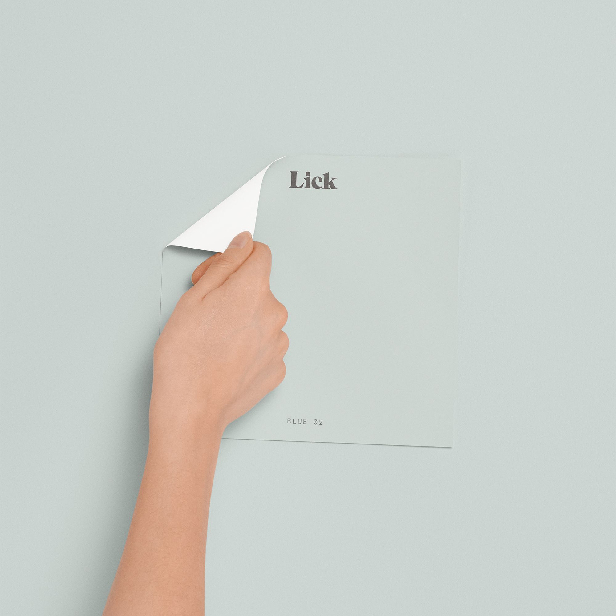 Lick Blue 02 Peel & stick Tester