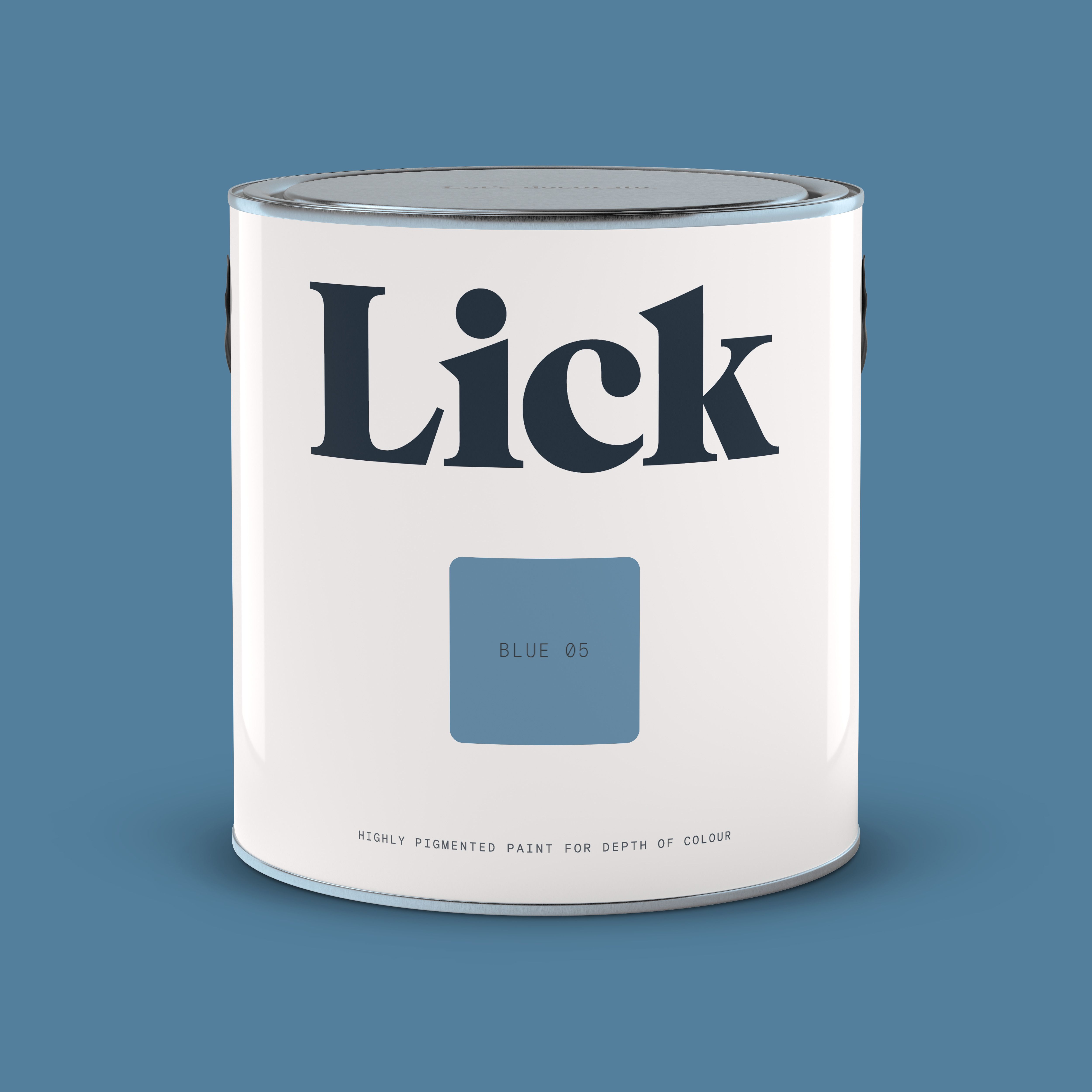 Lick Blue 05 Matt Emulsion paint, 2.5L