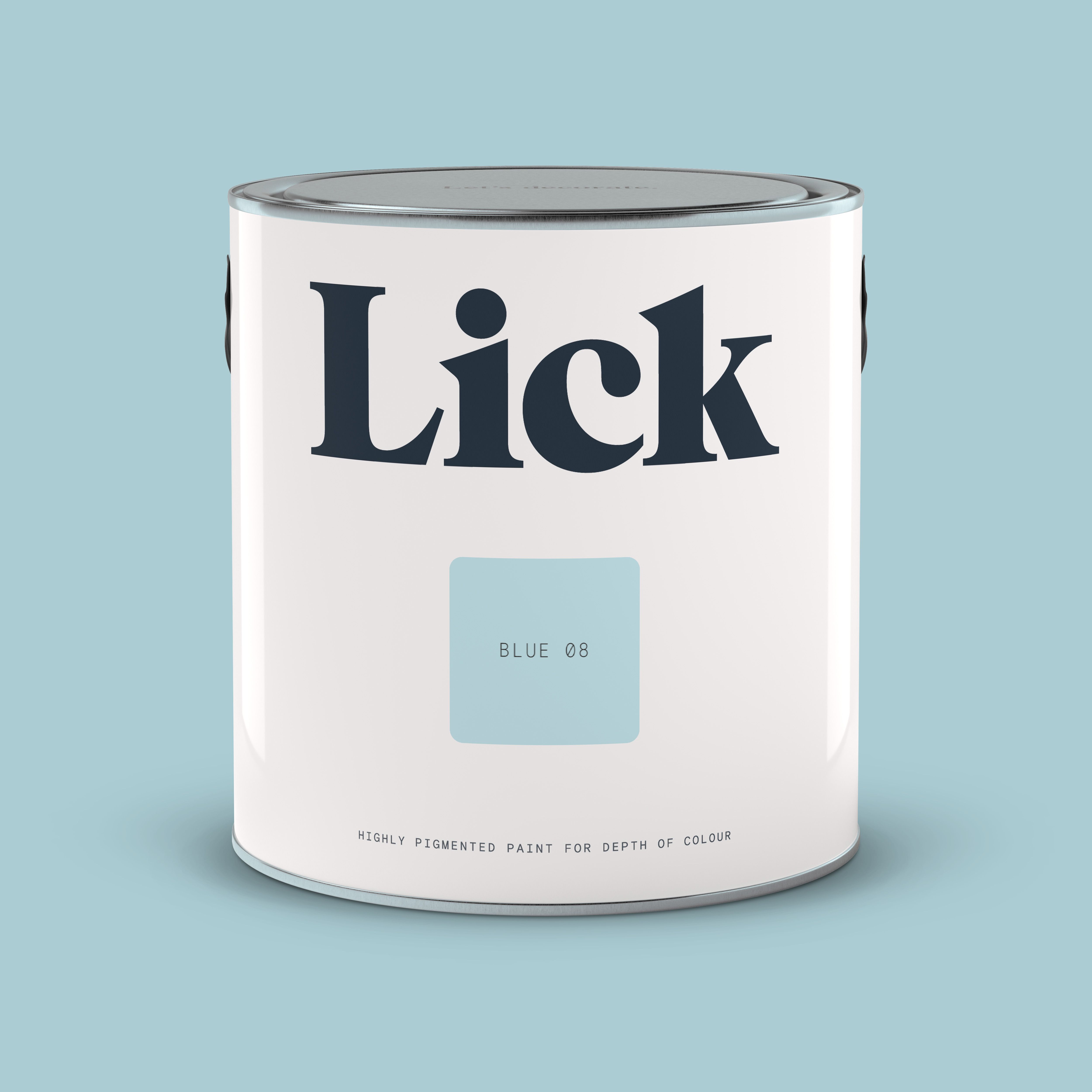 Lick Blue 08 Matt Emulsion paint, 2.5L