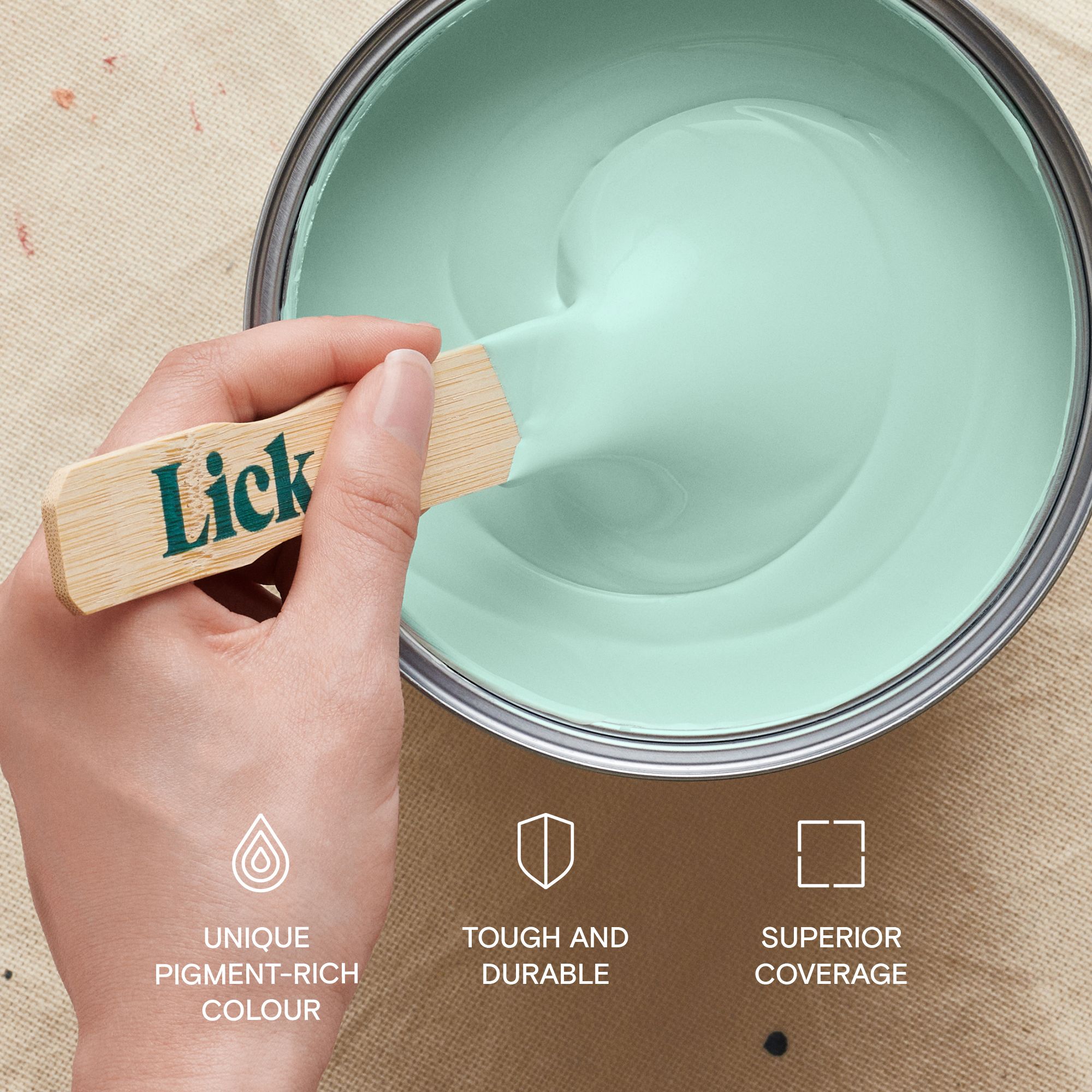 Lick Blue 09 Eggshell Emulsion paint, 2.5L