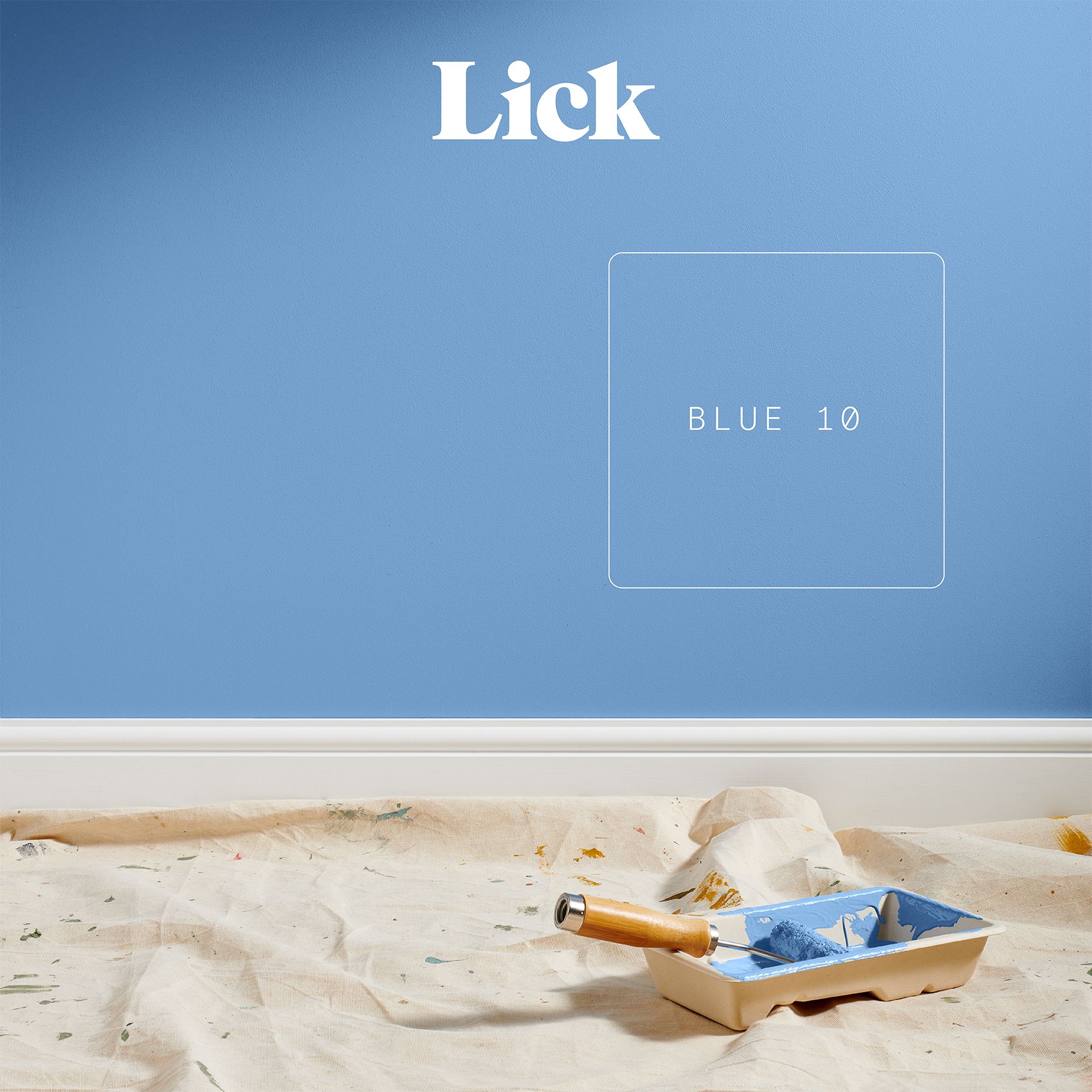 Lick Blue 10 Matt Emulsion paint, 2.5L