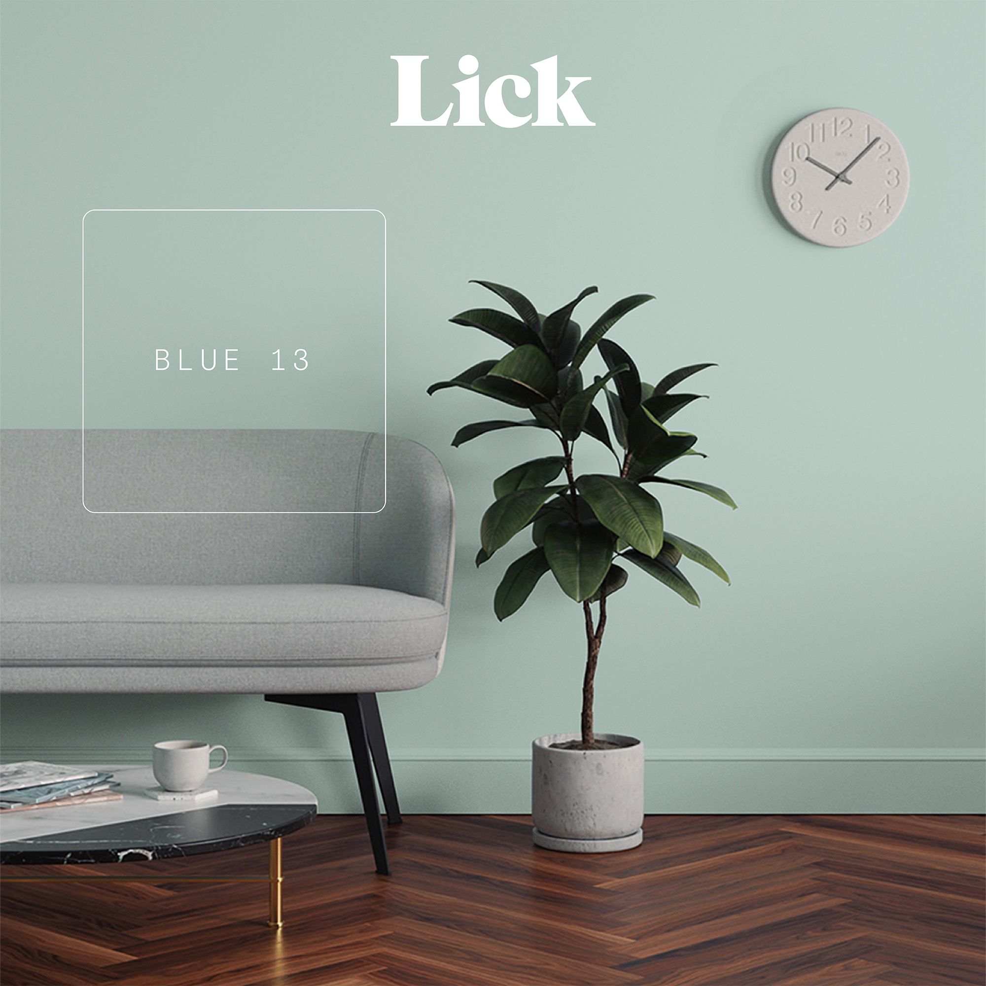 Lick Blue 13 Matt Emulsion paint, 2.5L