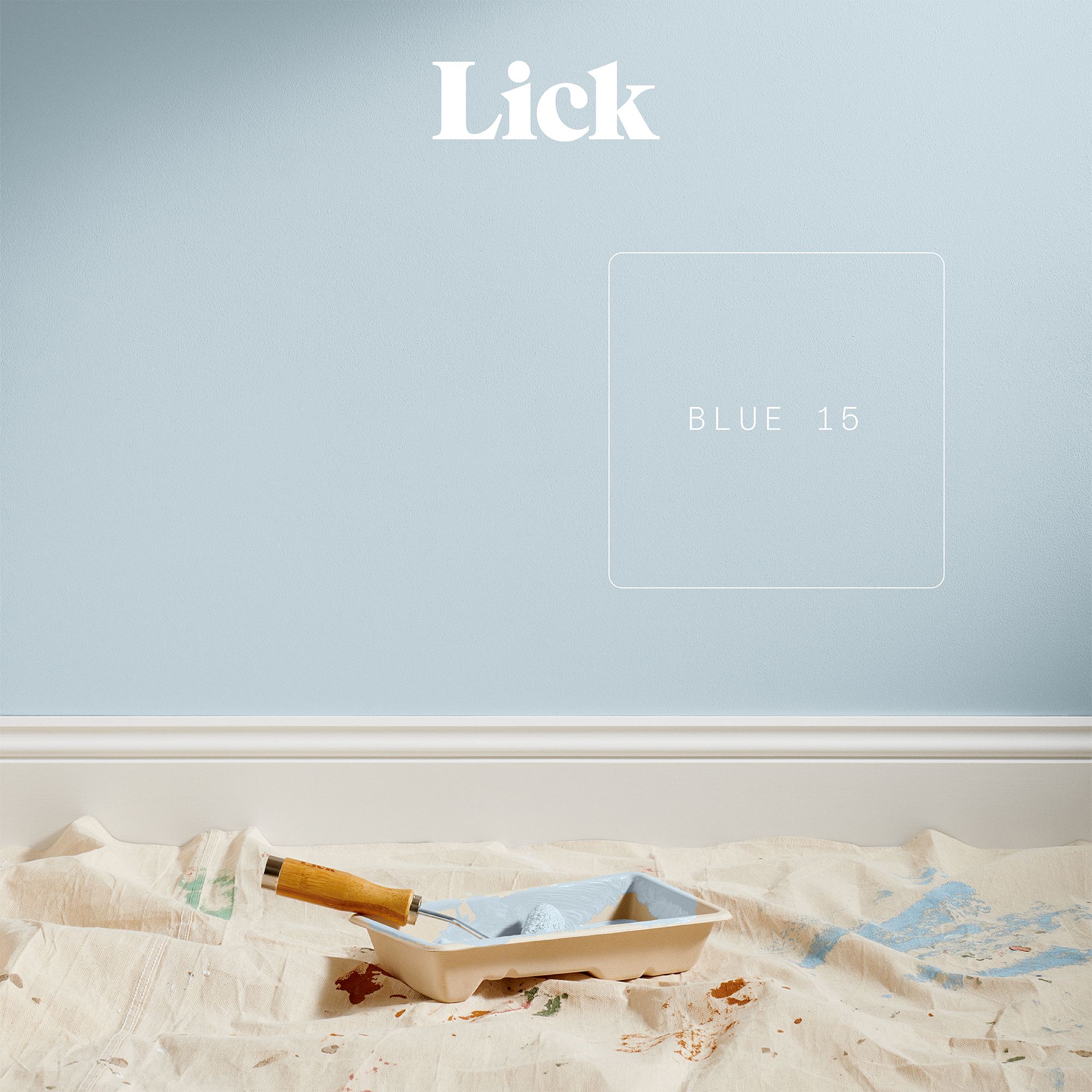Lick Blue 15 Matt Emulsion paint, 2.5L