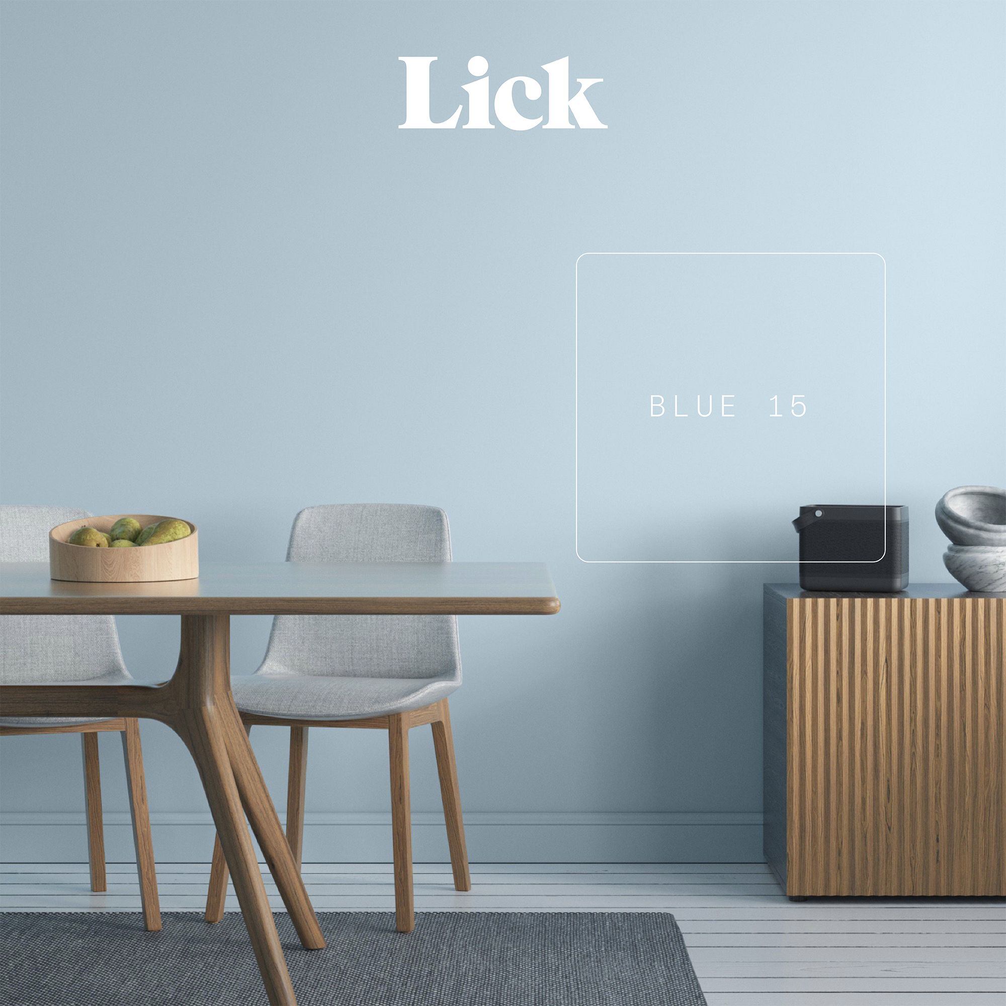 Lick Blue 15 Matt Emulsion paint, 2.5L
