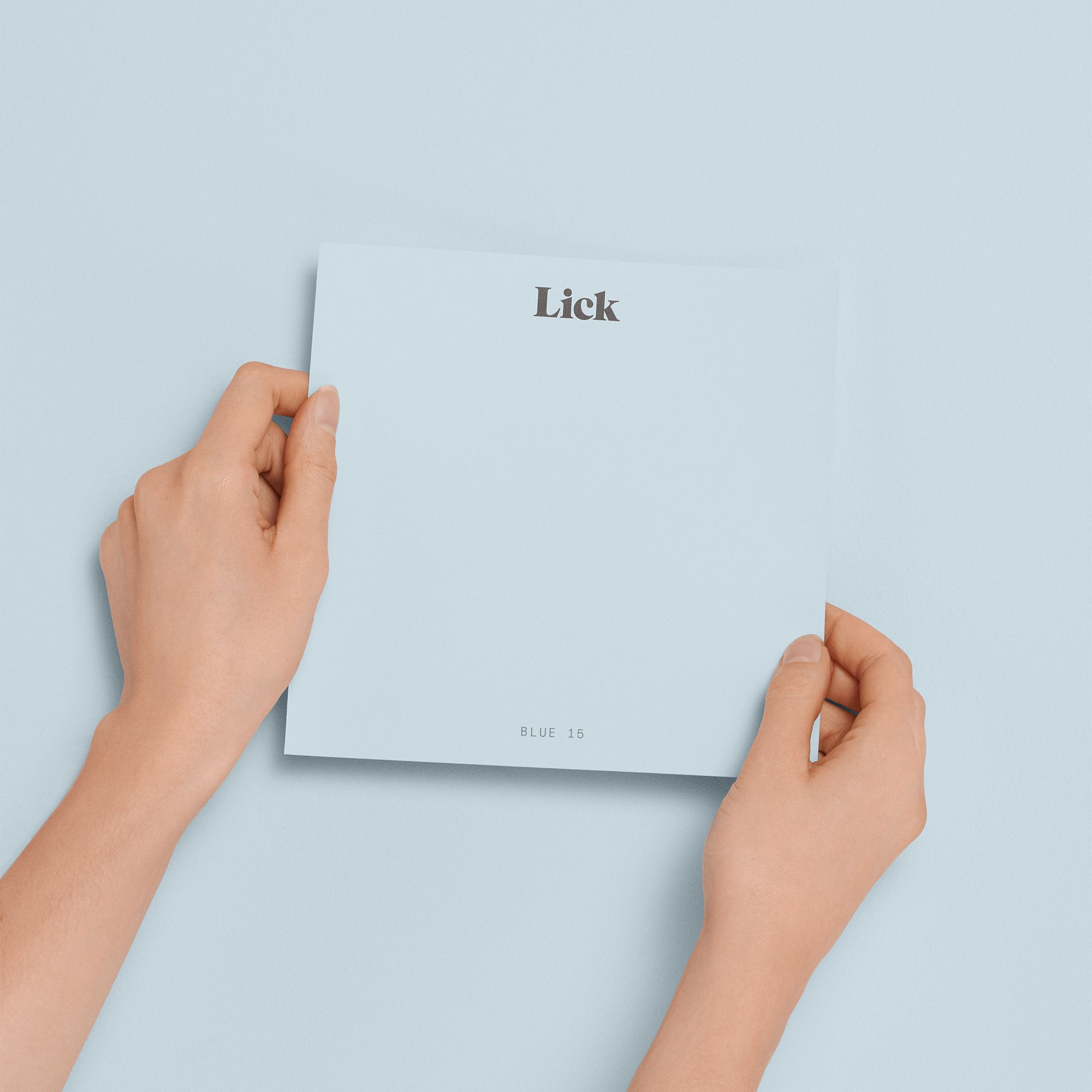 Lick Blue 15 Peel & stick Tester