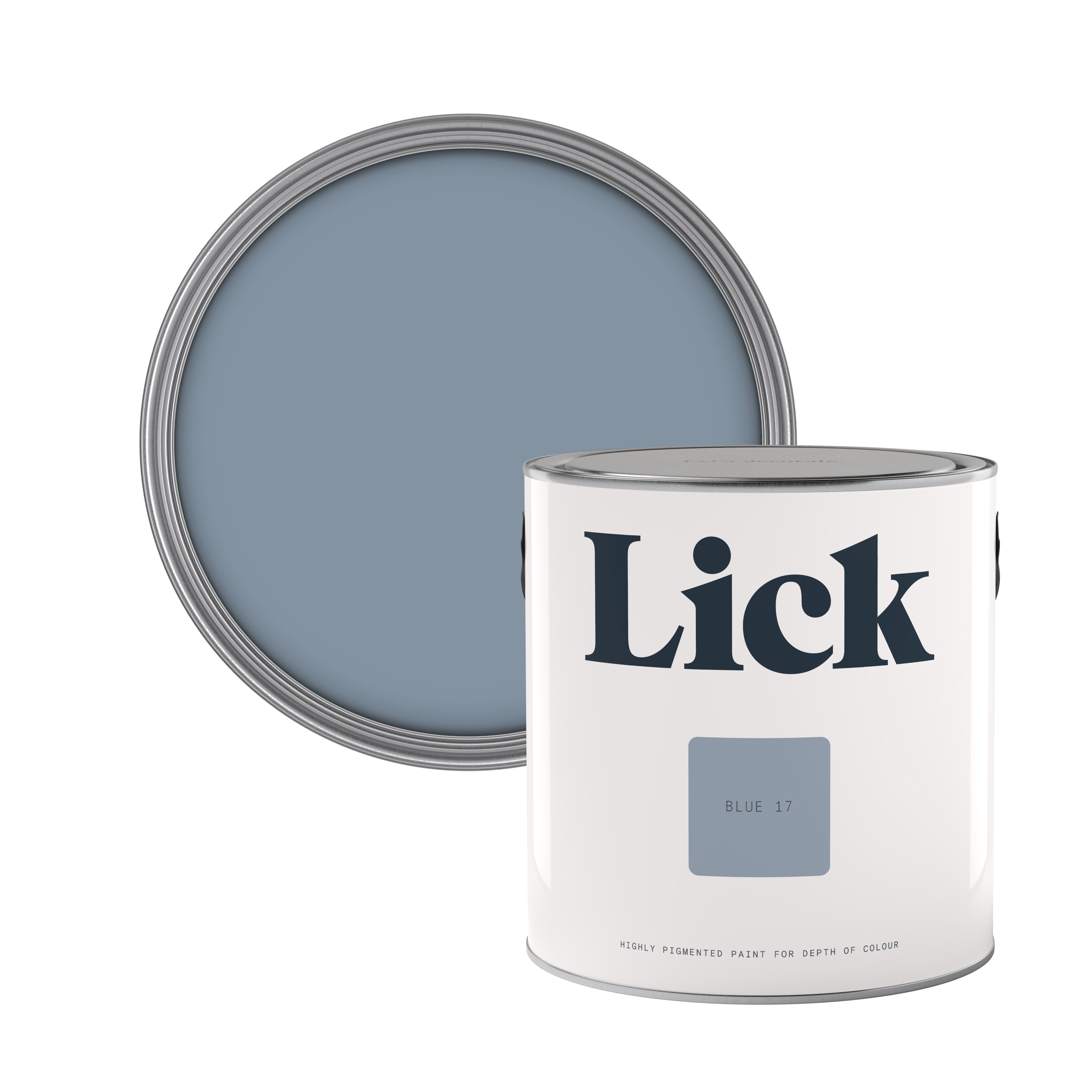 Lick Blue 17 Matt Emulsion paint, 2.5L