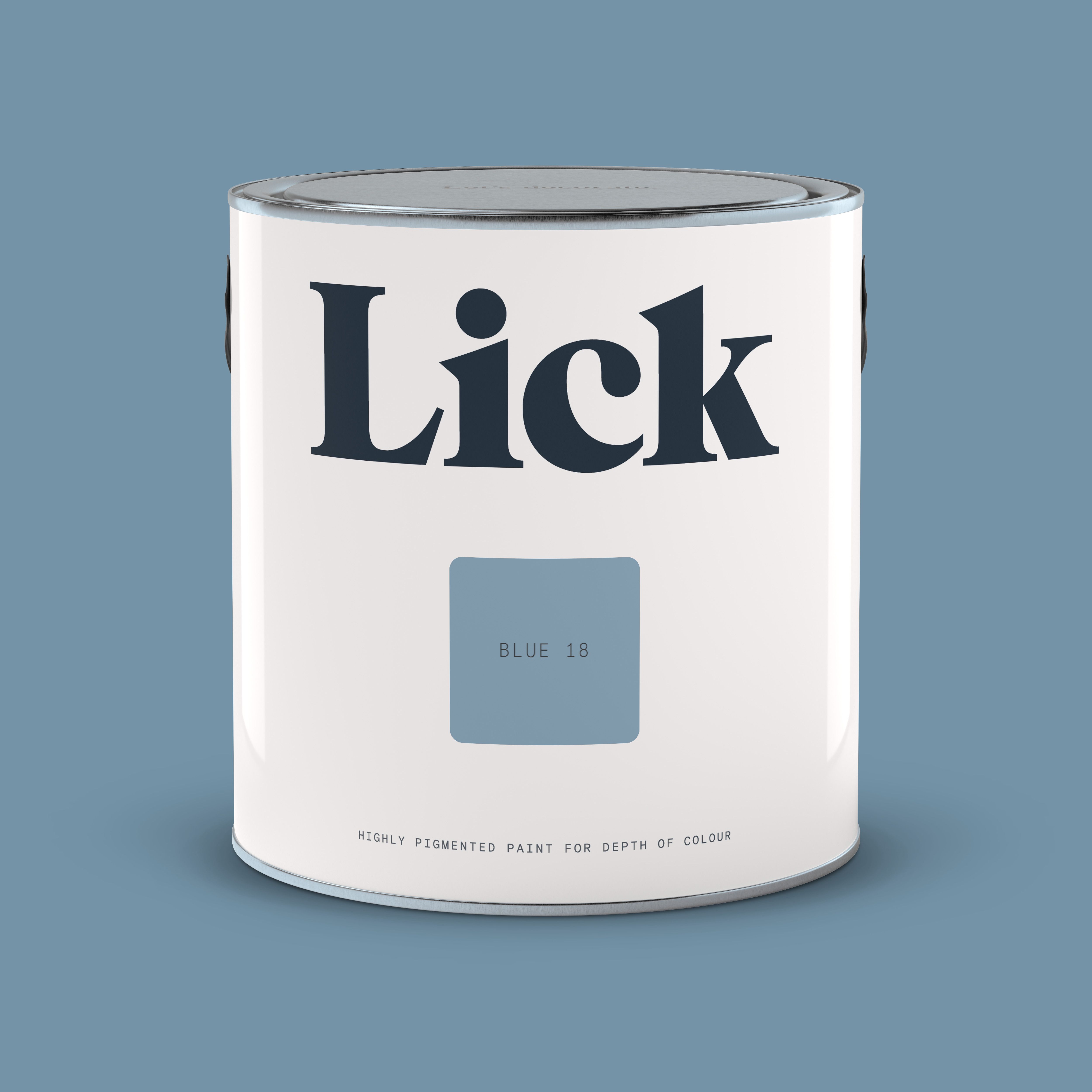 Lick Blue 18 Matt Emulsion paint, 2.5L