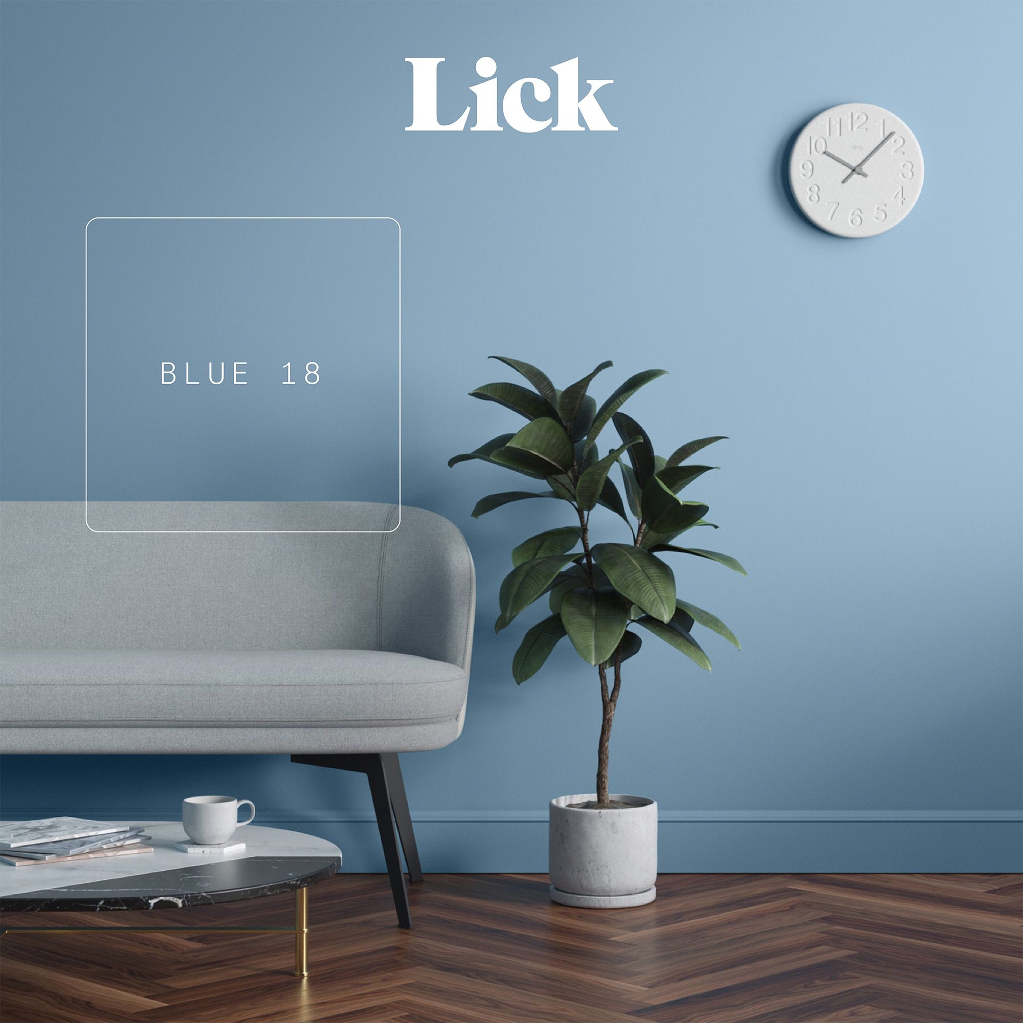 Lick Blue 18 Peel & stick Tester