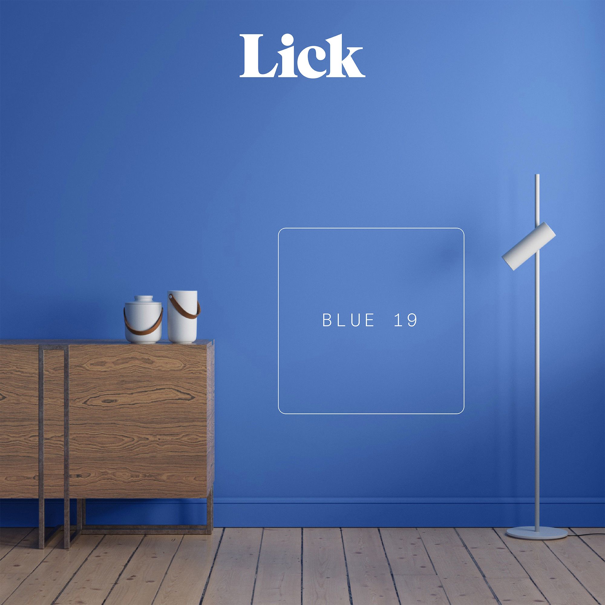Lick Blue 19 Eggshell Emulsion paint, 2.5L