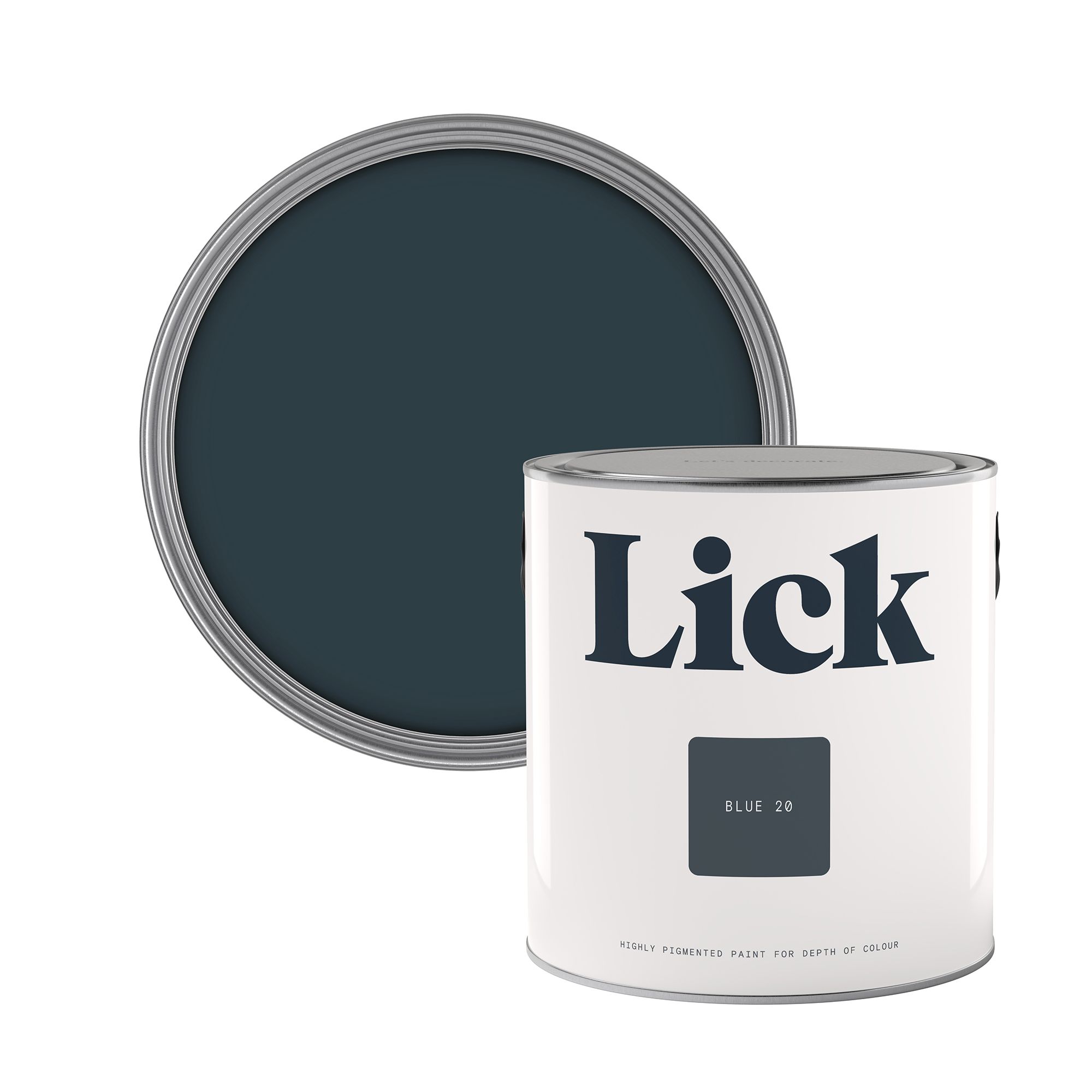 Lick Blue 20 Eggshell Multi-surface Emulsion paint, 2.5L