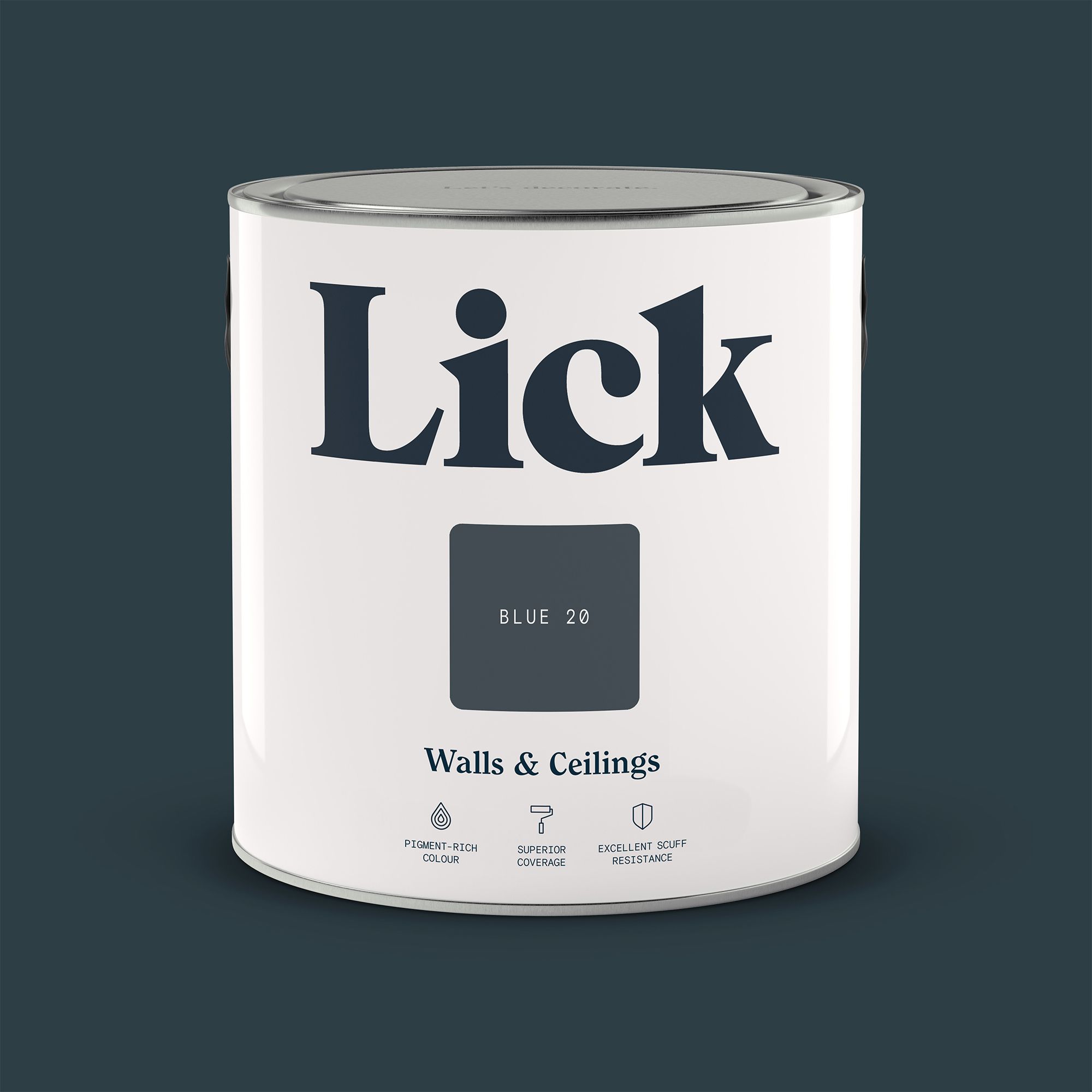Lick Blue 20 Matt Multi-surface Emulsion paint, 2.5L