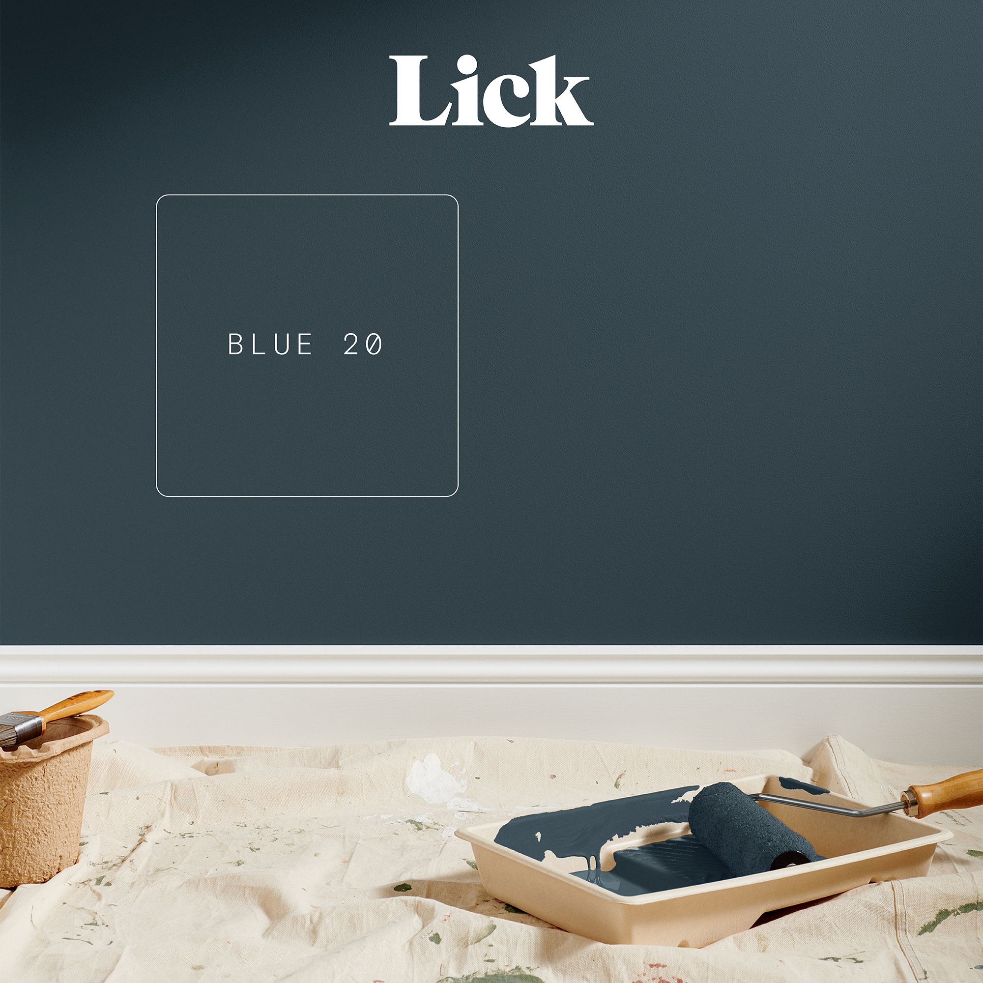 Lick Blue 20 Matt Multi-surface Emulsion paint, 2.5L