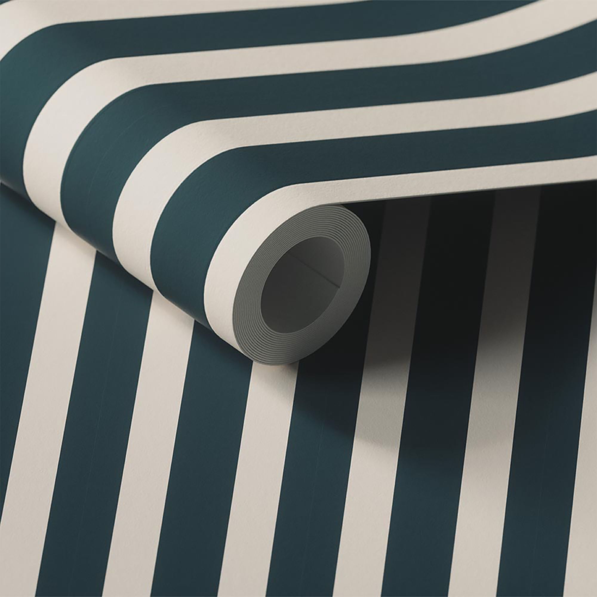 Lick Blue & Grey Stripes 02 Textured Wallpaper