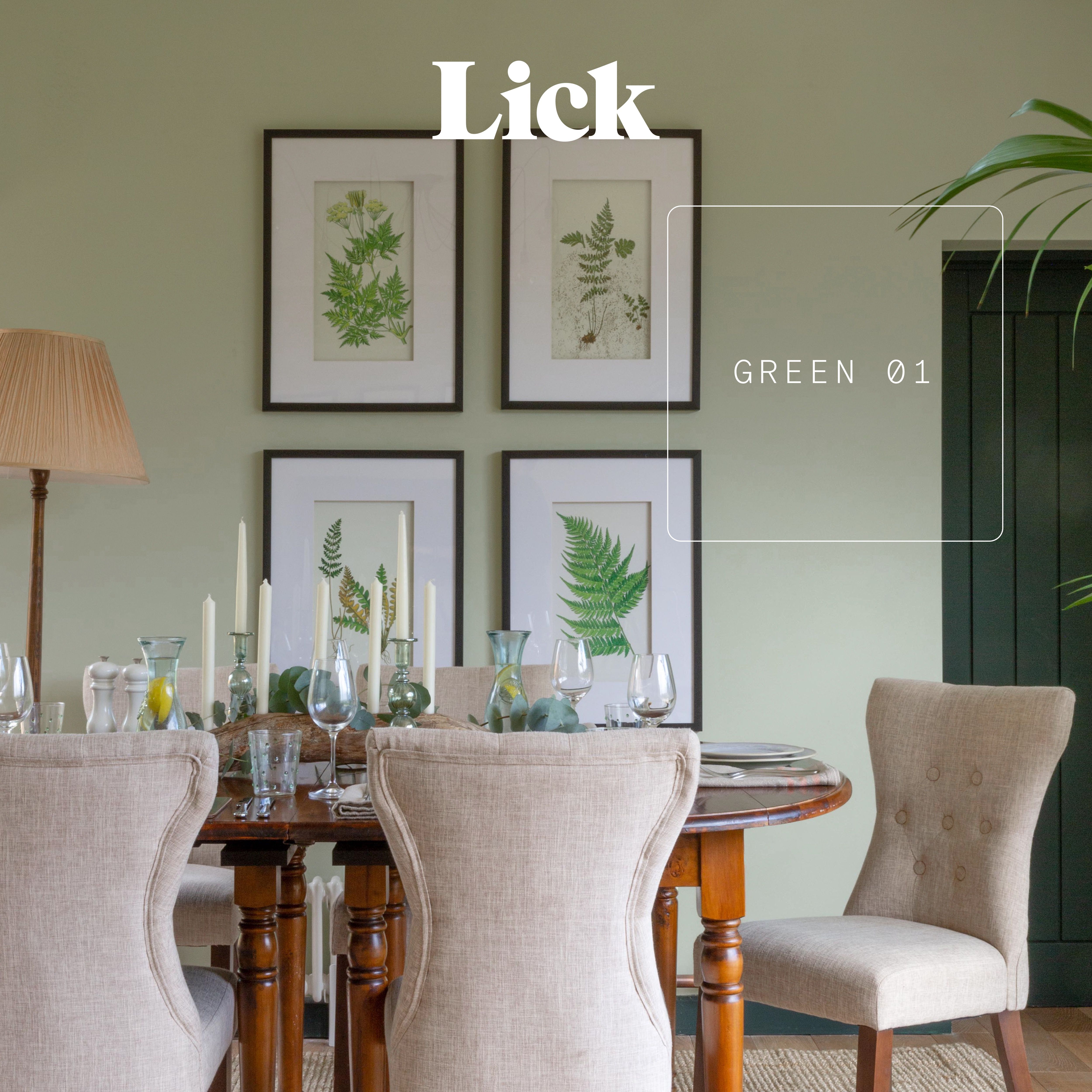 Lick Green 01 Matt Emulsion paint, 2.5L