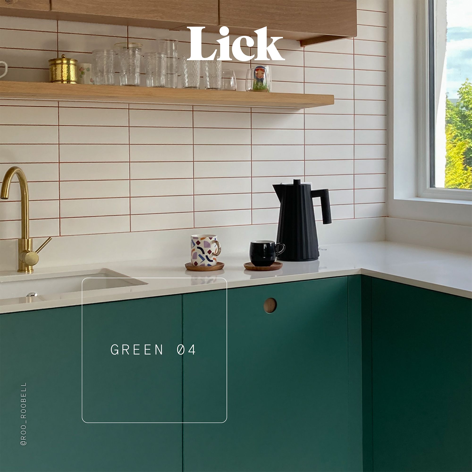 Lick Green 04 Peel & stick Tester