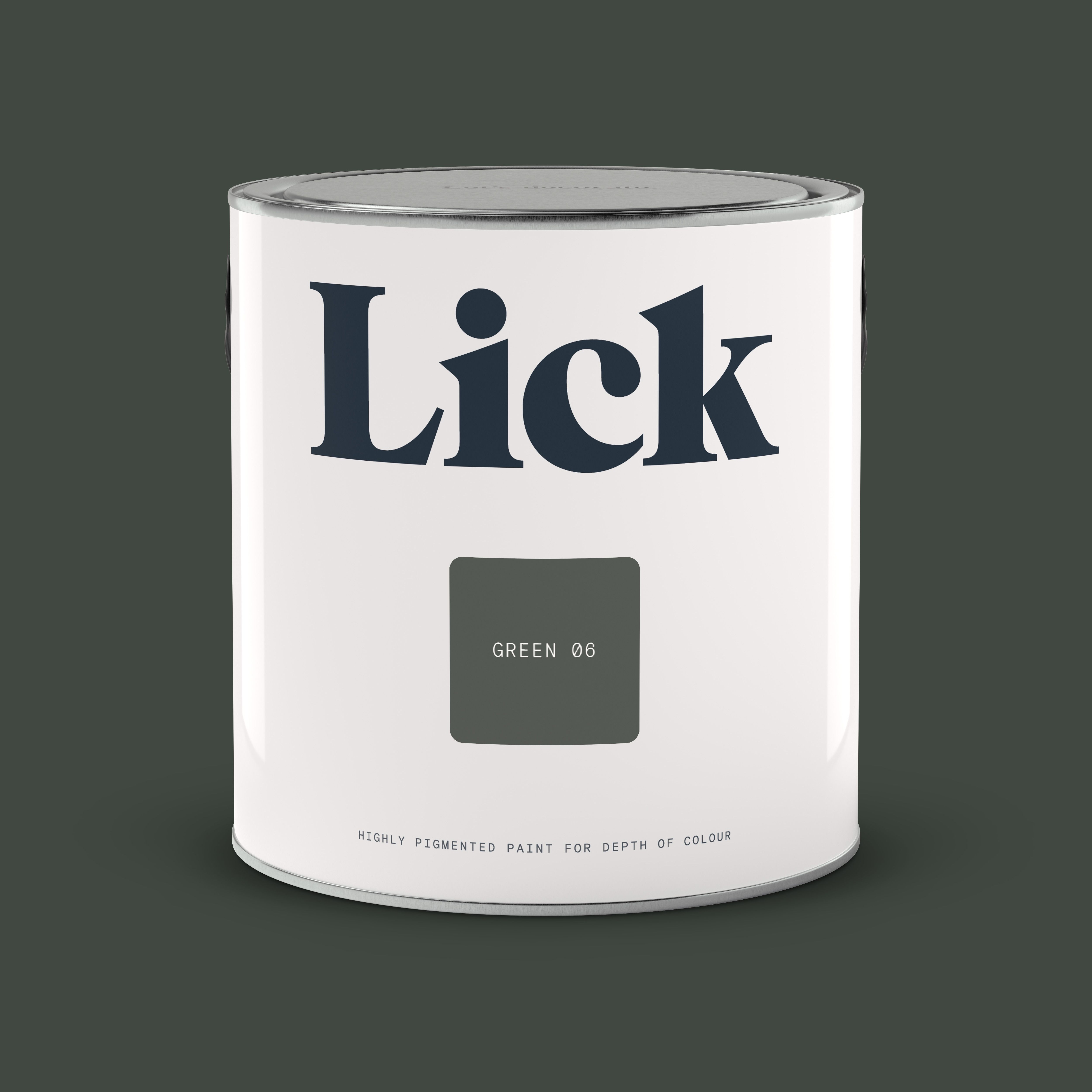 Lick Green 06 Eggshell Emulsion paint, 2.5L