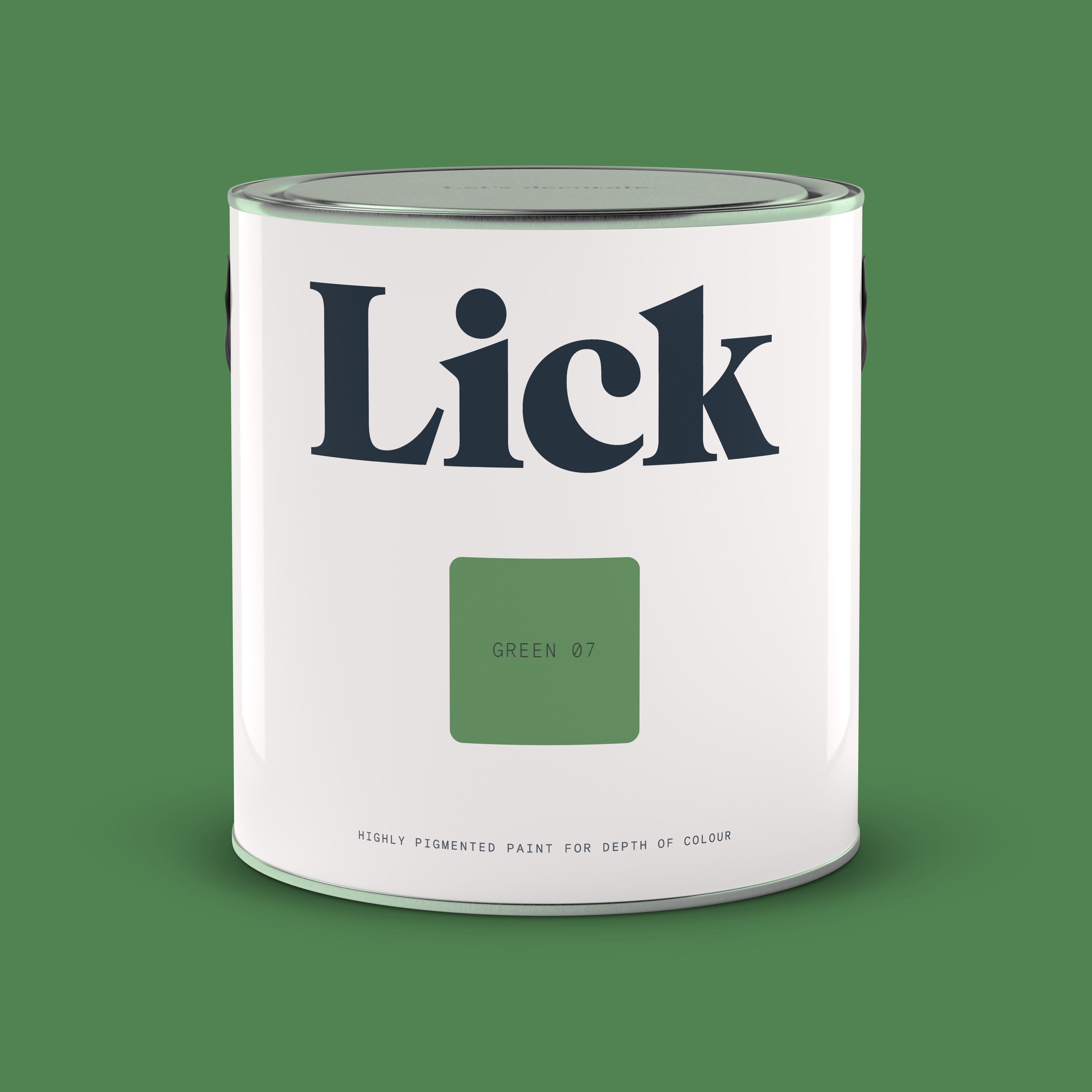 Lick Green 07 Eggshell Emulsion paint, 2.5L