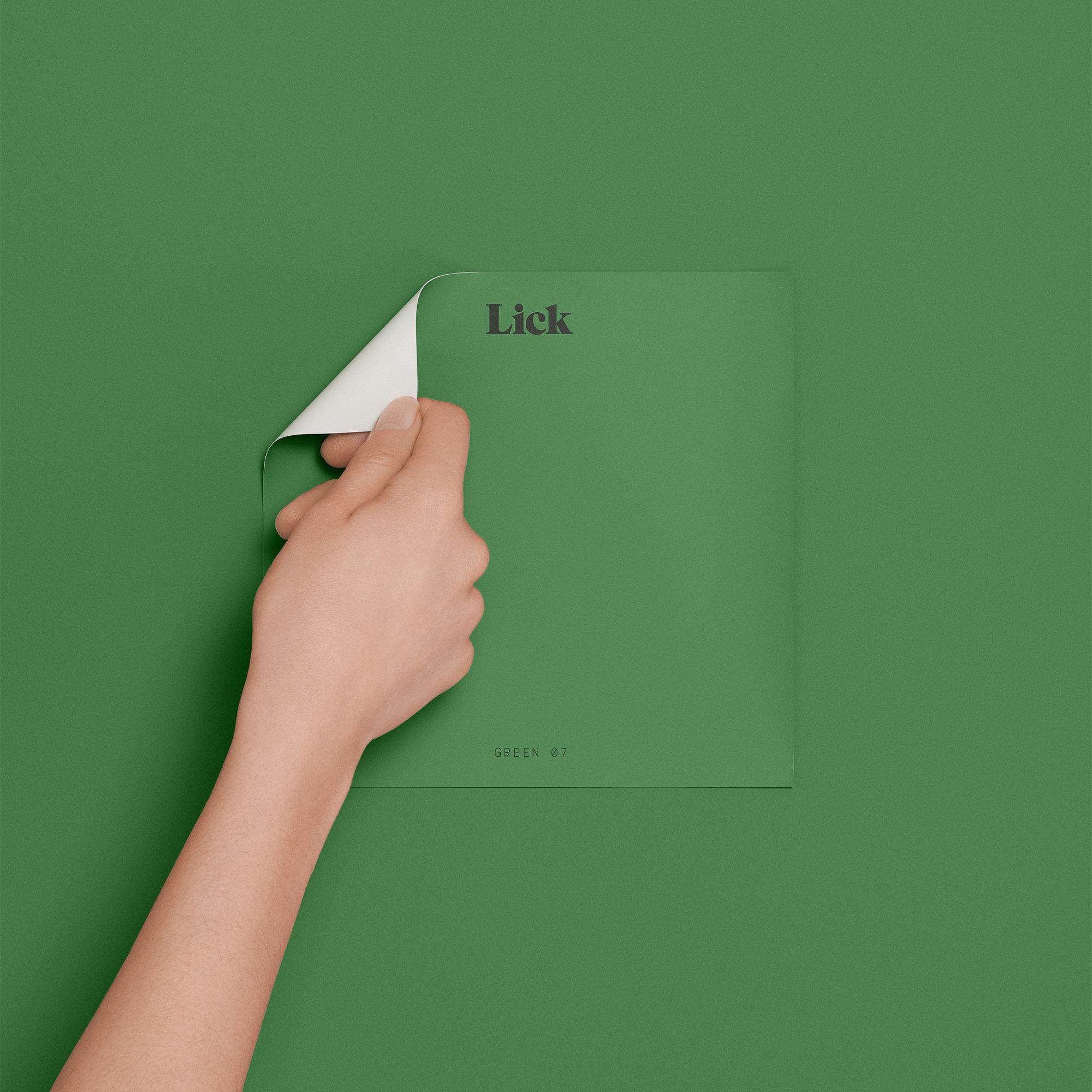 Lick Green 07 Peel & stick Tester