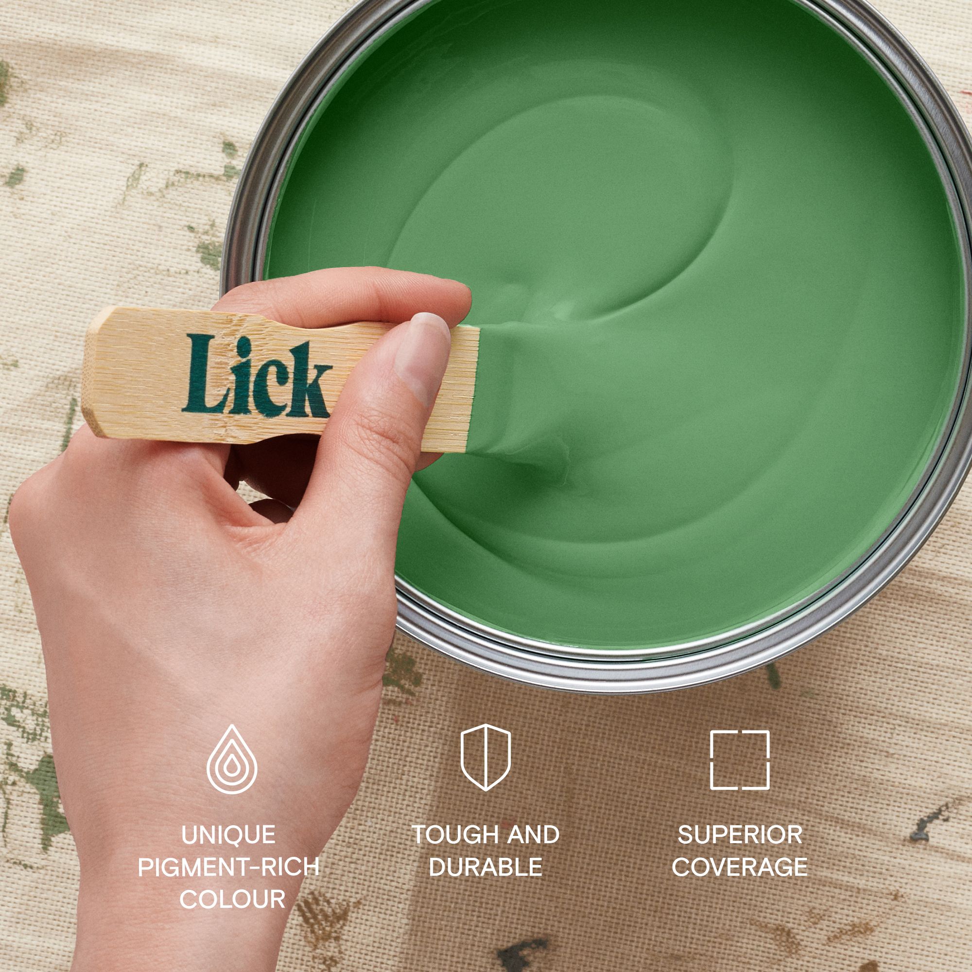 Lick Green 07 Peel & stick Tester