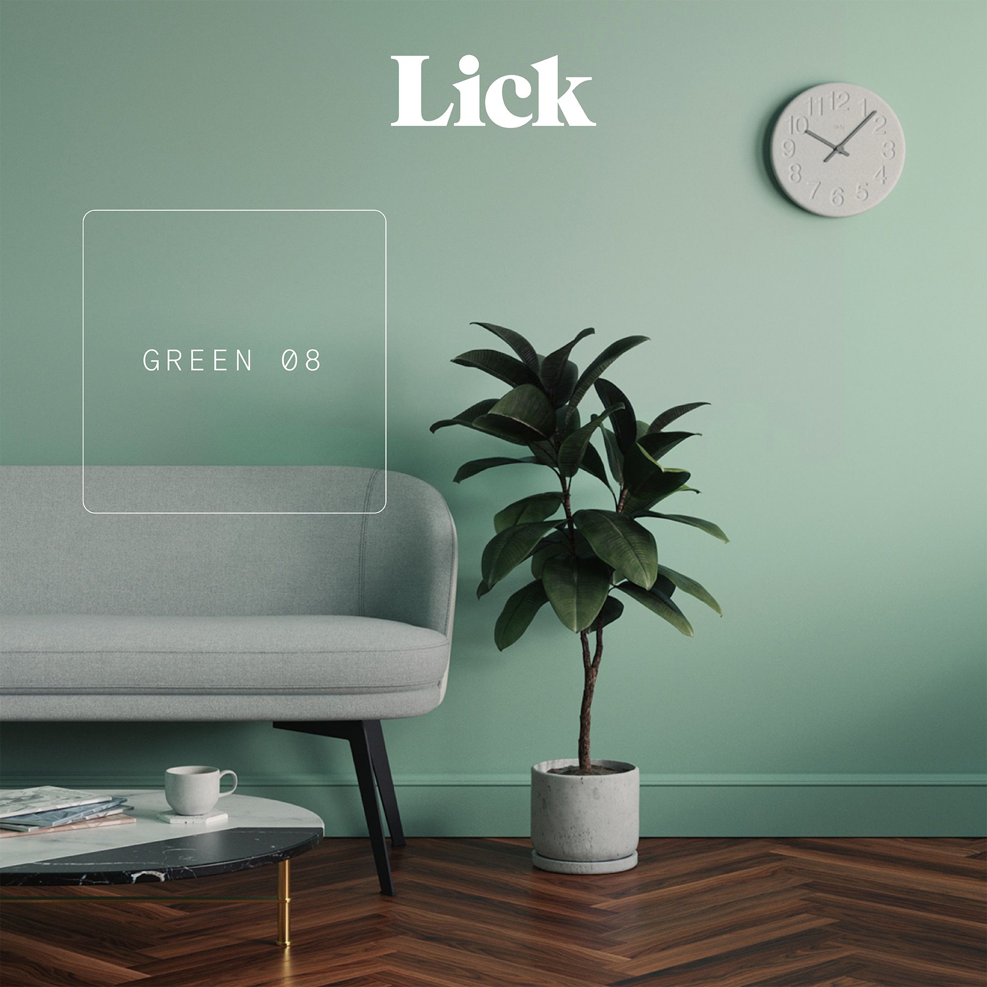 Lick Green 08 Peel & stick Tester