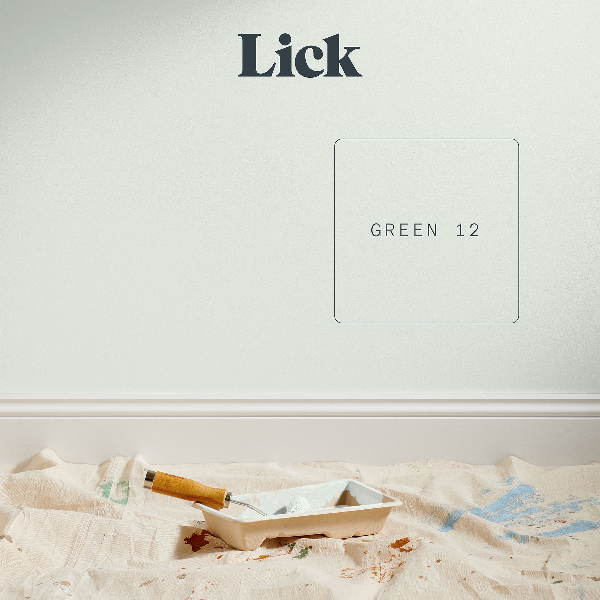 Lick Green 12 Eggshell Emulsion paint, 2.5L
