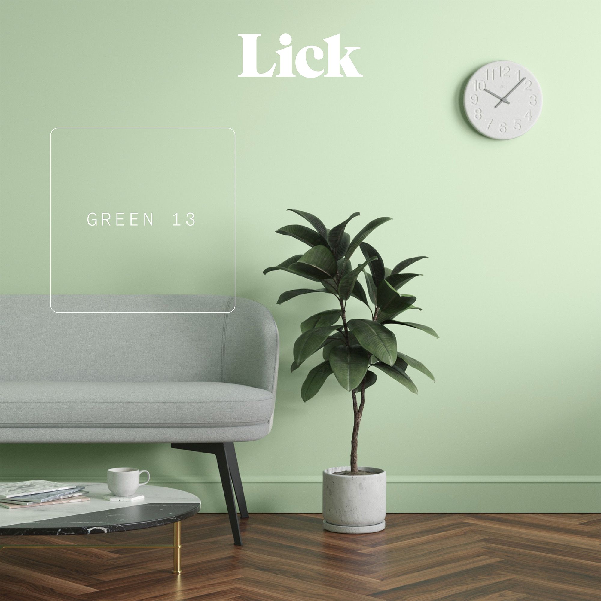Lick Green 13 Matt Emulsion paint, 2.5L